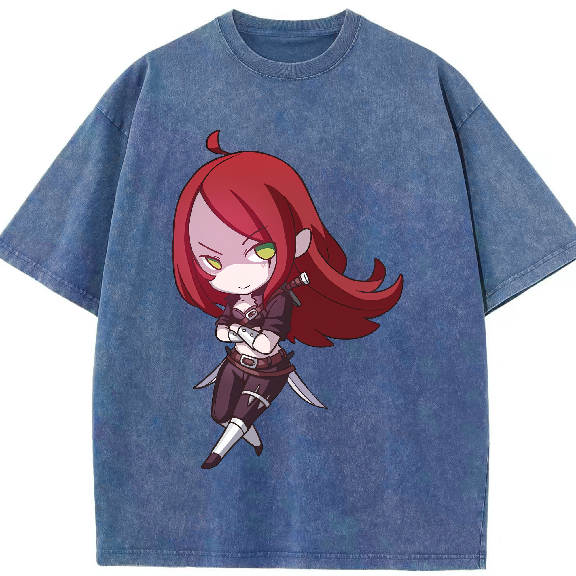 リーグ・オブ・レジェンド League of Legends LOL 綿100% ヴィンテージ風 半袖Tシャツ（フロントプリント）
