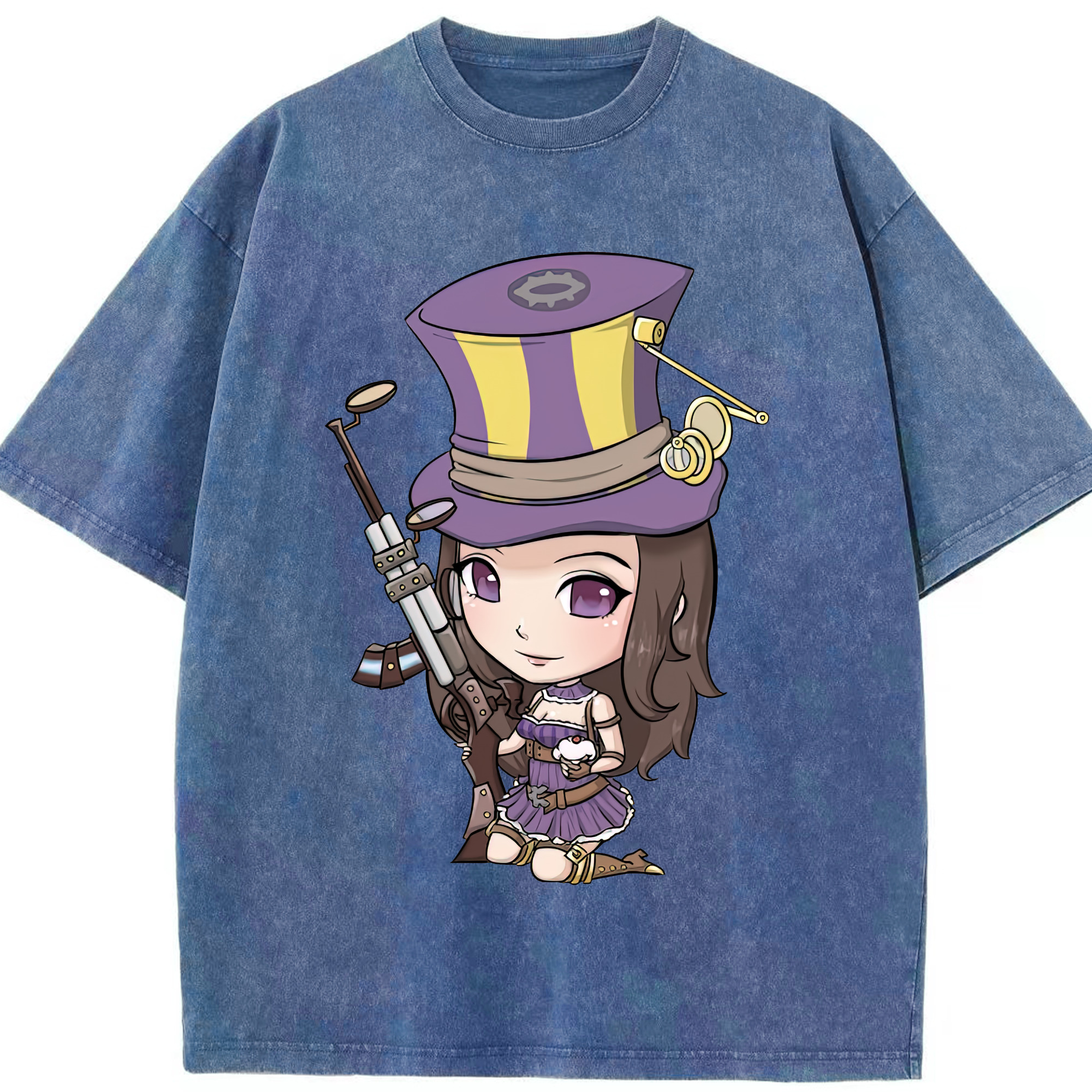 リーグ・オブ・レジェンド League of Legends LOL 綿100% ヴィンテージ風 半袖Tシャツ（フロントプリント）