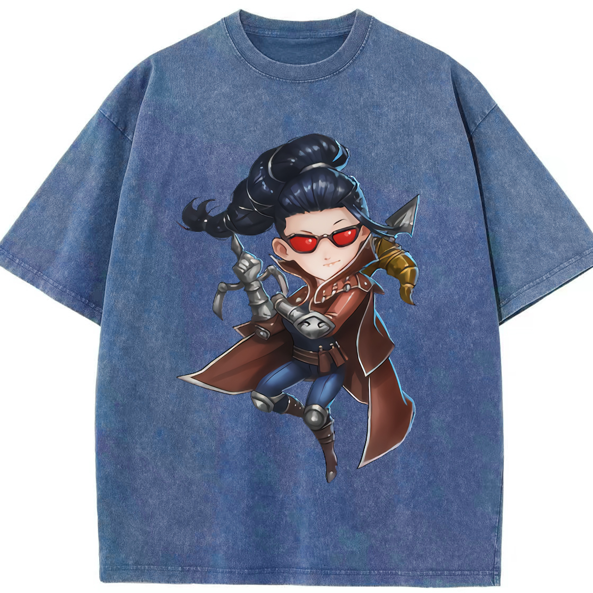（画像用） リーグ・オブ・レジェンド League of Legends LOL 綿100% ヴィンテージ風 半袖Tシャツ（フロントプリント）