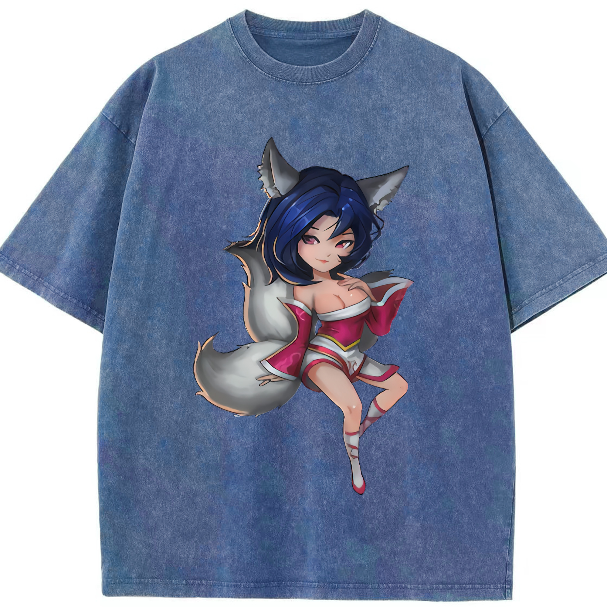 （画像用） リーグ・オブ・レジェンド League of Legends LOL 綿100% ヴィンテージ風 半袖Tシャツ（フロントプリント）