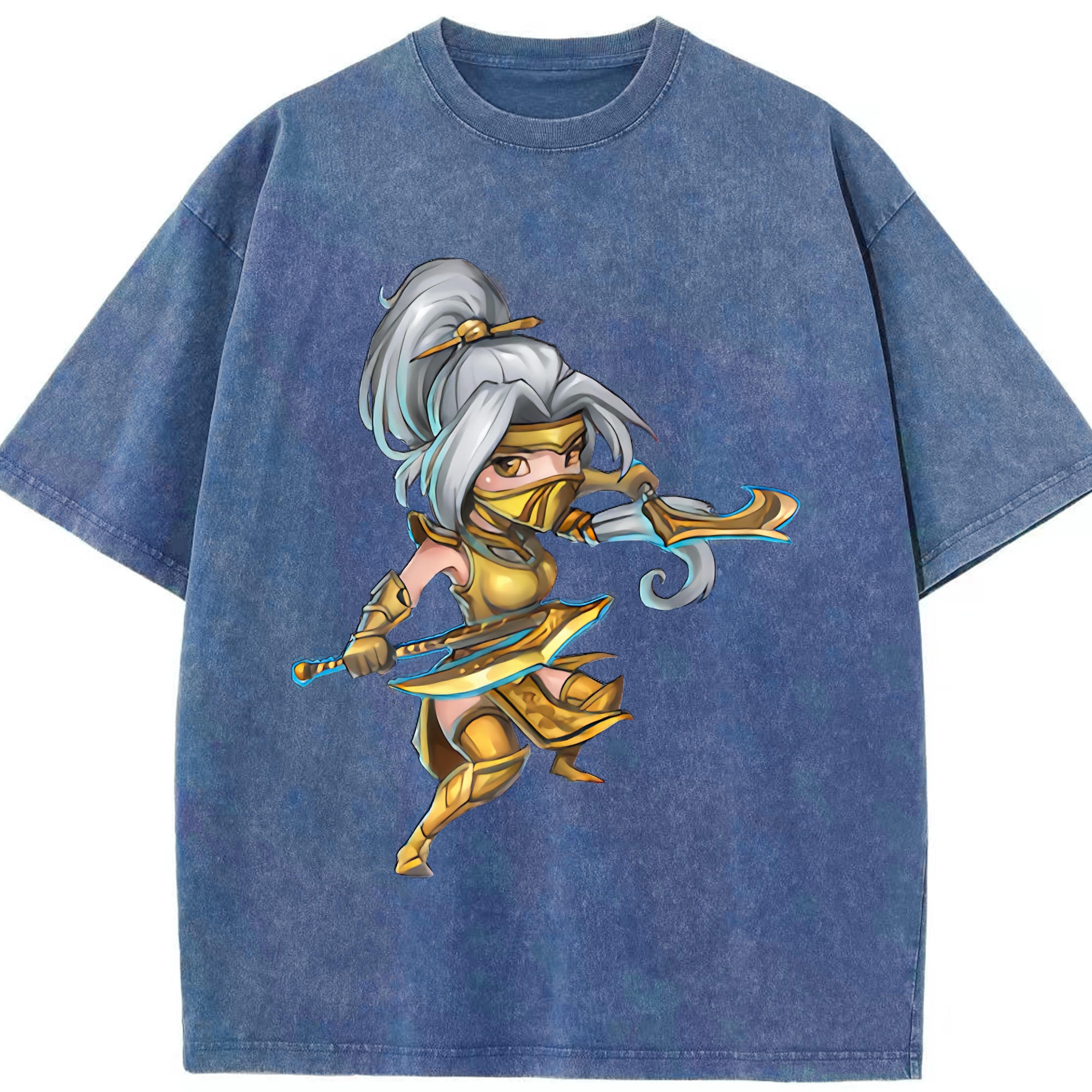 リーグ・オブ・レジェンド League of Legends LOL 綿100% ヴィンテージ風 半袖Tシャツ（フロントプリント）