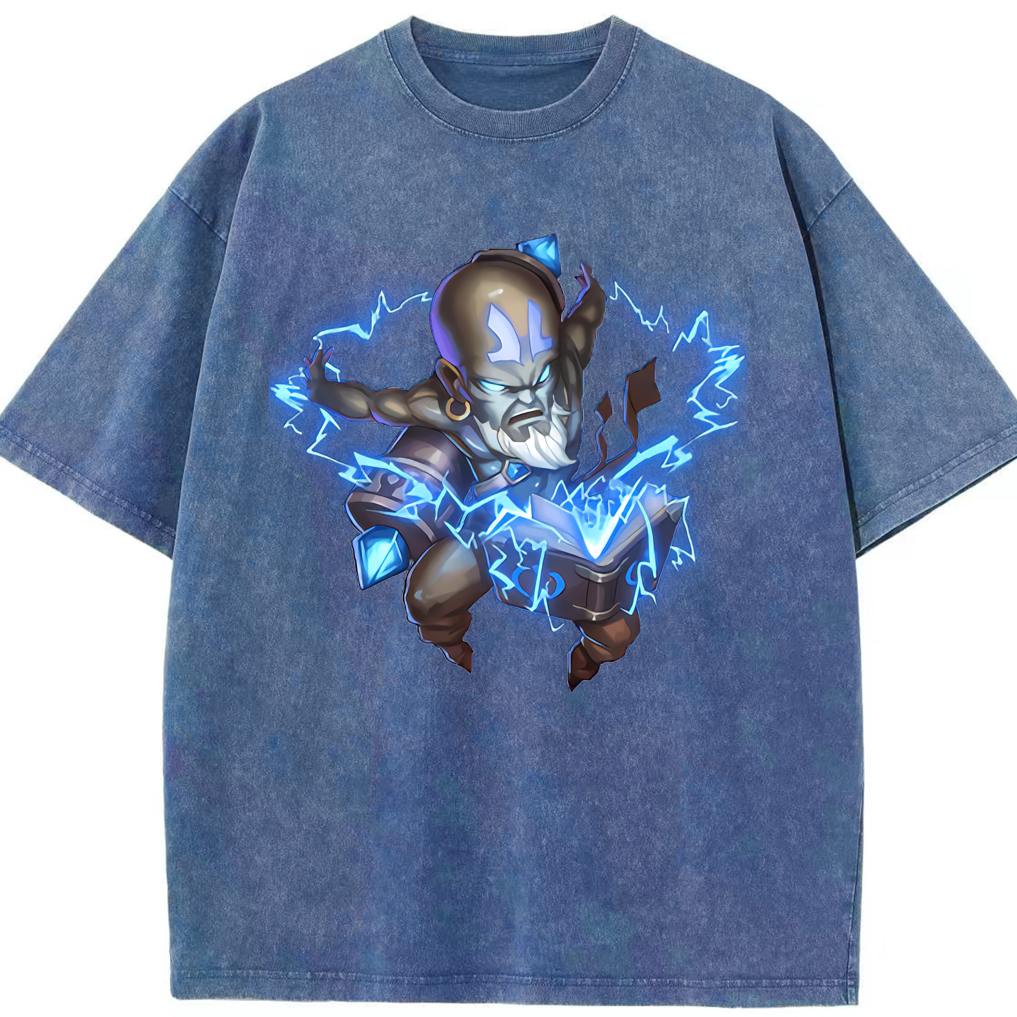 リーグ・オブ・レジェンド League of Legends LOL 綿100% ヴィンテージ風 半袖Tシャツ（フロントプリント）