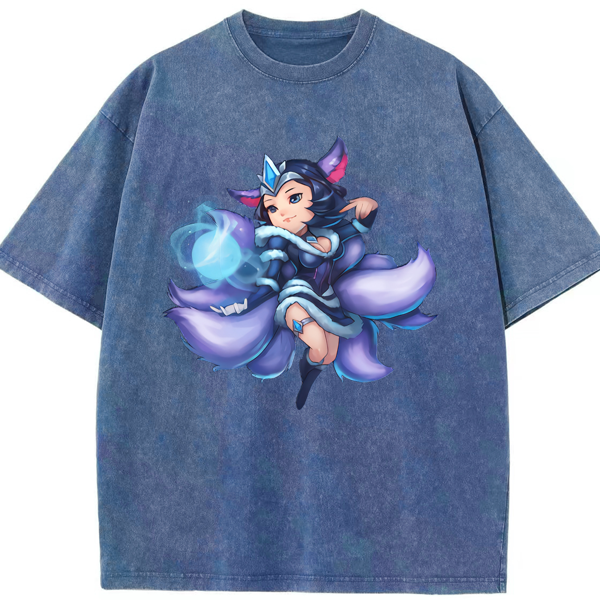 （画像用） リーグ・オブ・レジェンド League of Legends LOL 綿100% ヴィンテージ風 半袖Tシャツ（フロントプリント）
