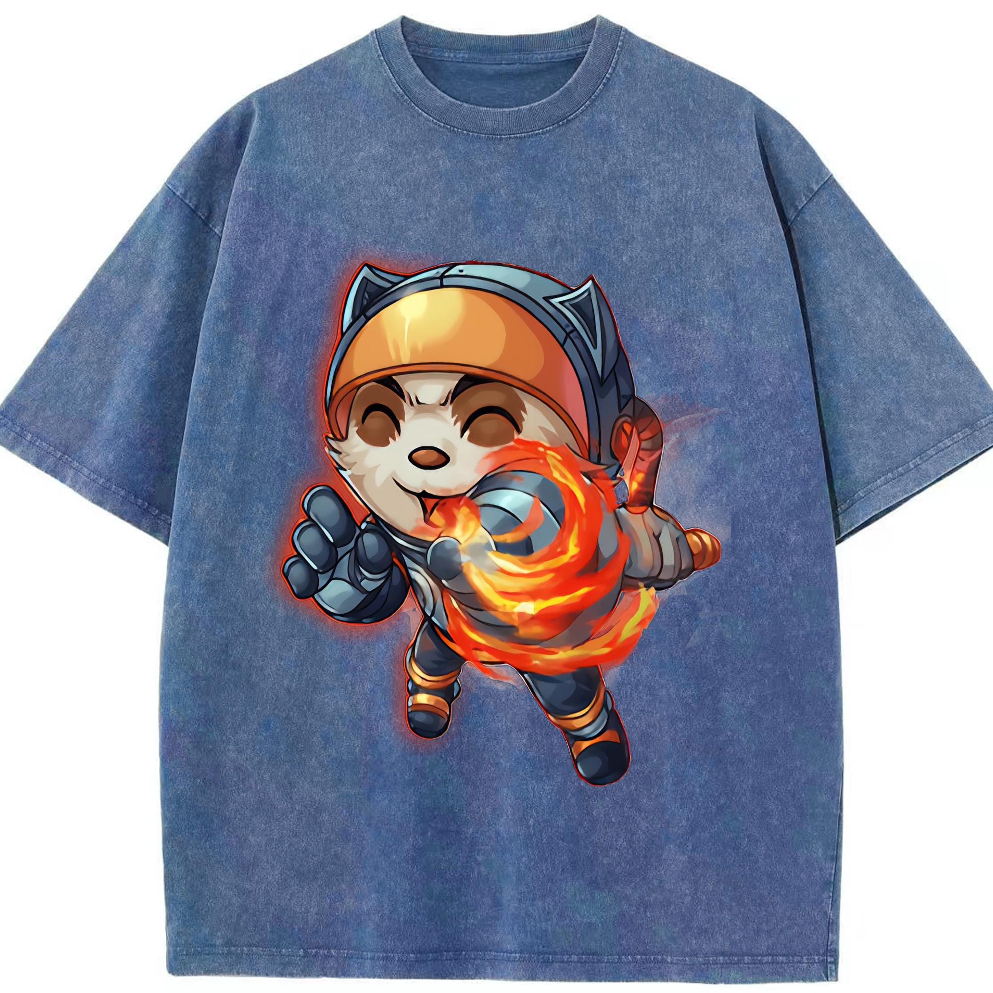 リーグ・オブ・レジェンド League of Legends LOL 綿100% ヴィンテージ風 半袖Tシャツ（フロントプリント）