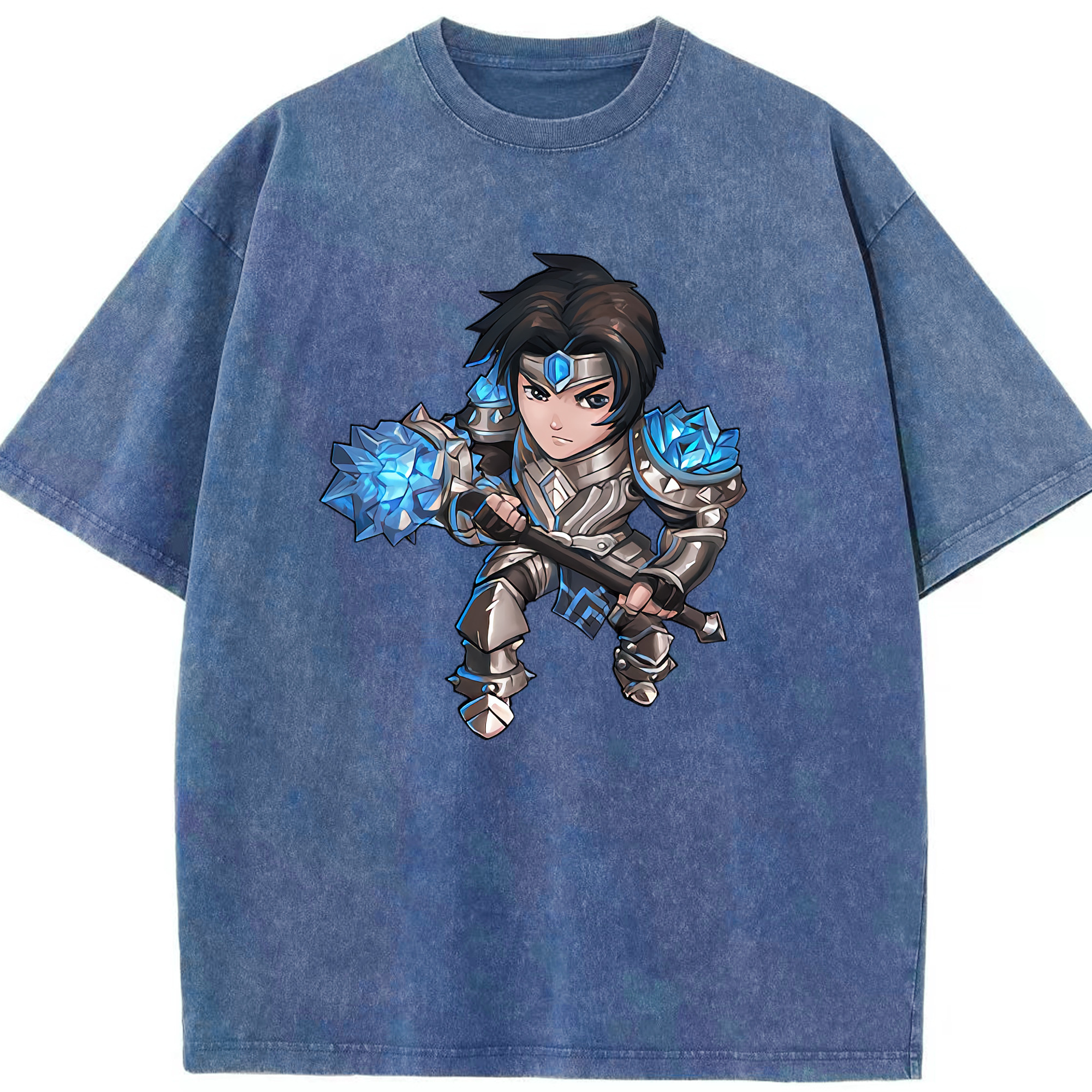 （画像用） リーグ・オブ・レジェンド League of Legends LOL 綿100% ヴィンテージ風 半袖Tシャツ（フロントプリント）