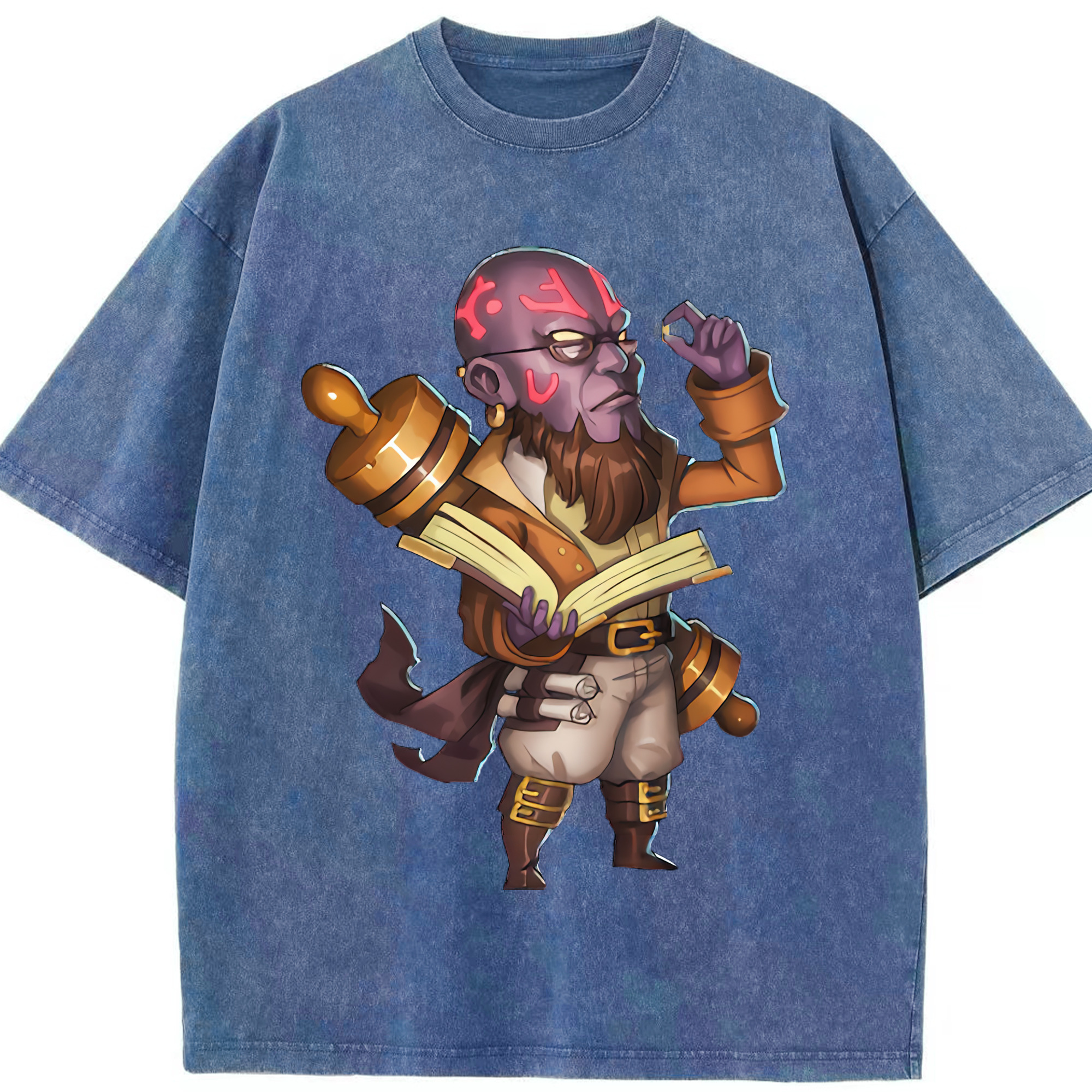 リーグ・オブ・レジェンド League of Legends LOL 綿100% ヴィンテージ風 半袖Tシャツ（フロントプリント）