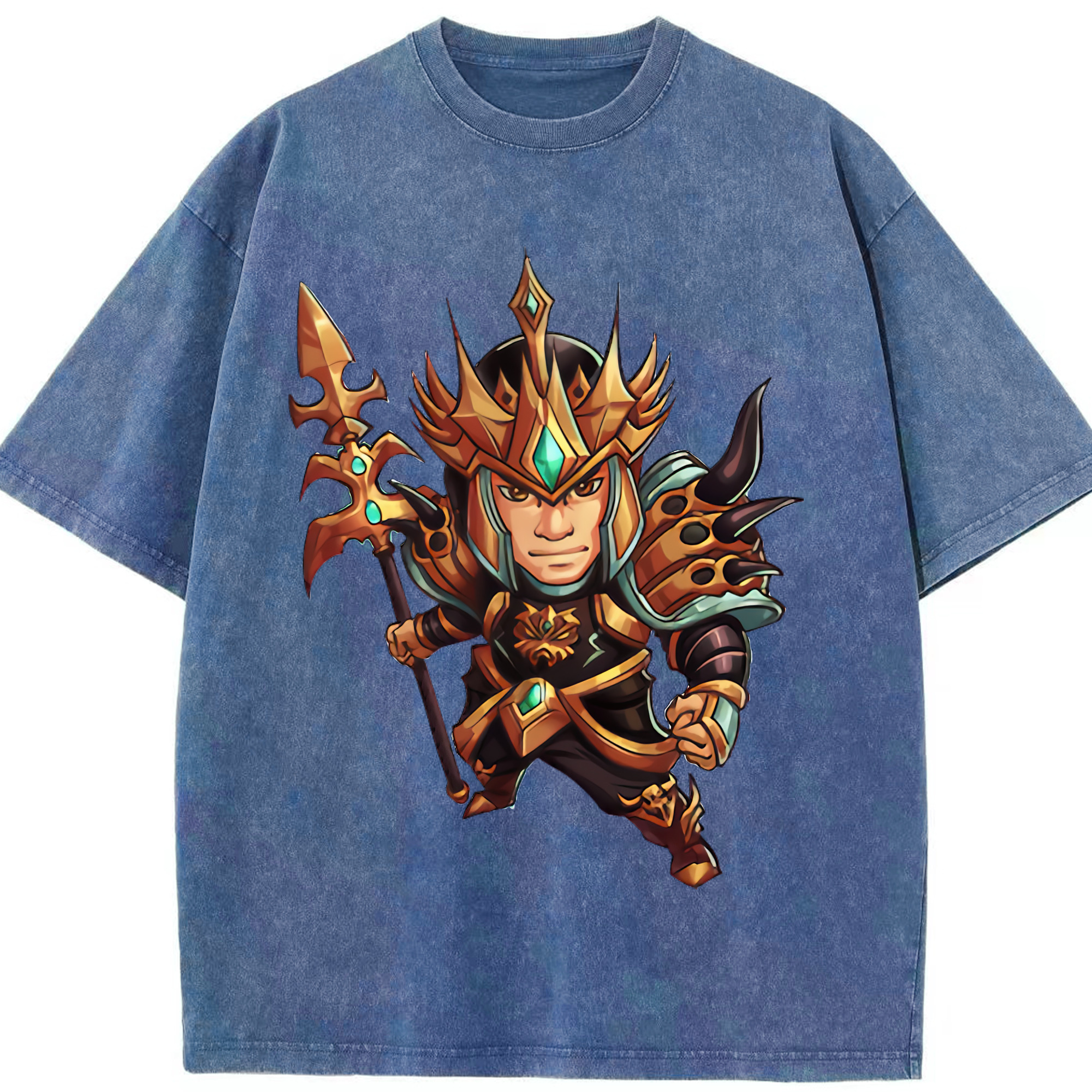 リーグ・オブ・レジェンド League of Legends LOL 綿100% ヴィンテージ風 半袖Tシャツ（フロントプリント）
