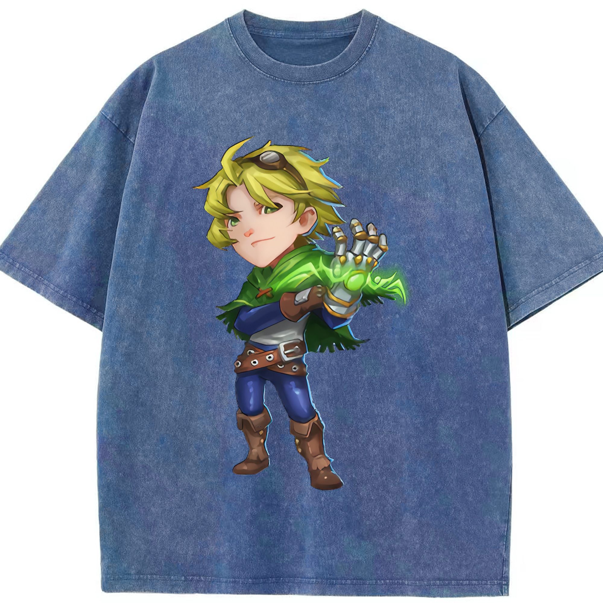 リーグ・オブ・レジェンド League of Legends LOL 綿100% ヴィンテージ風 半袖Tシャツ（フロントプリント）
