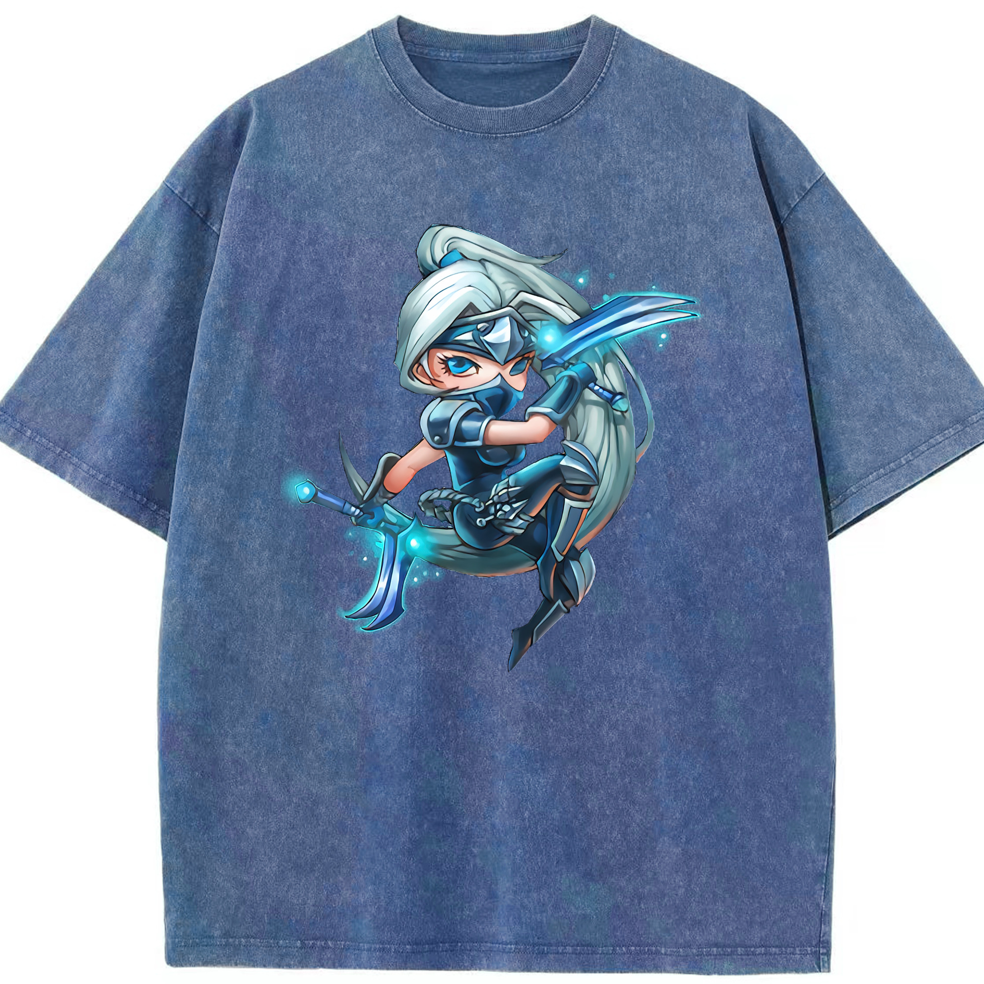 リーグ・オブ・レジェンド League of Legends LOL 綿100% ヴィンテージ風 半袖Tシャツ（フロントプリント）