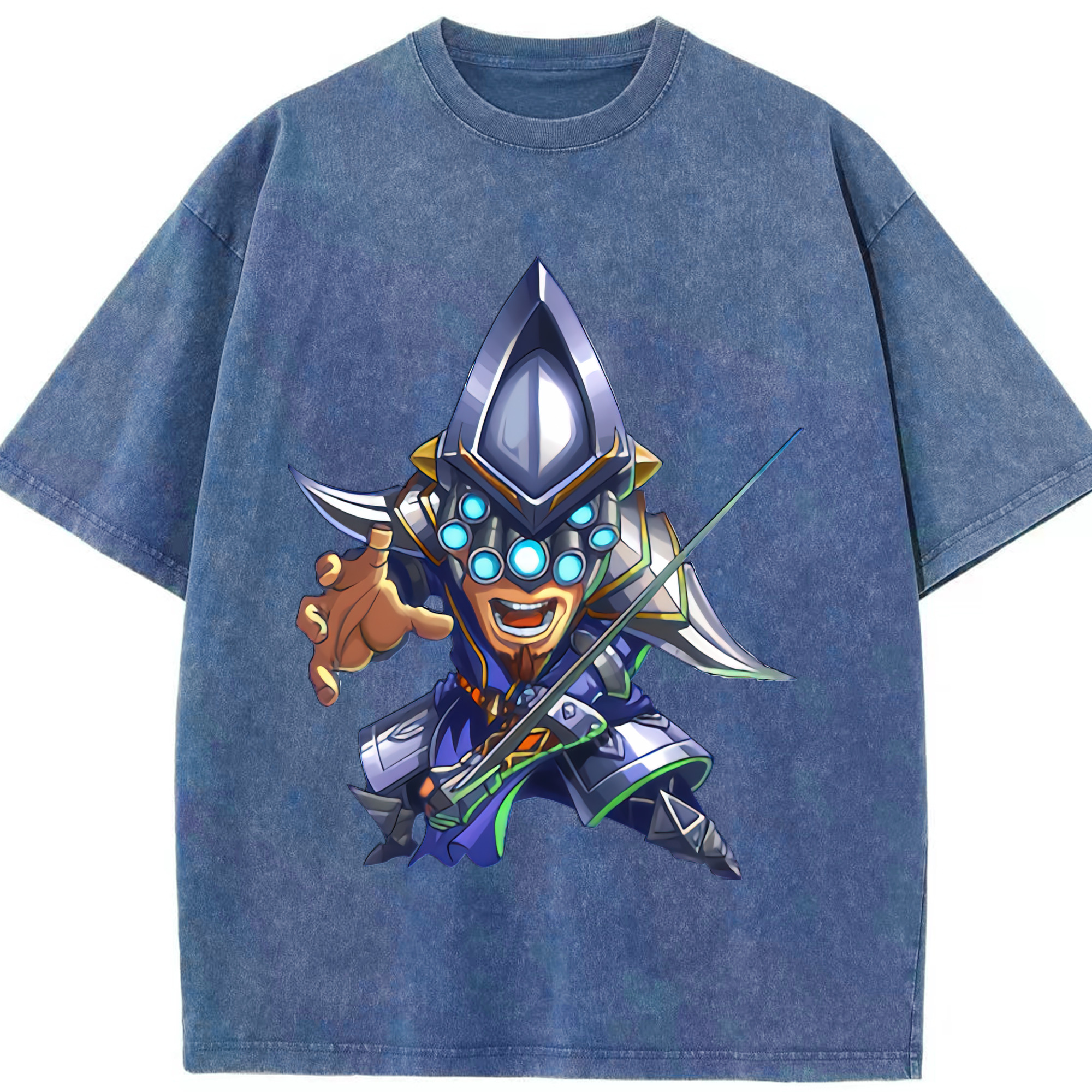リーグ・オブ・レジェンド League of Legends LOL 綿100% ヴィンテージ風 半袖Tシャツ（フロントプリント）