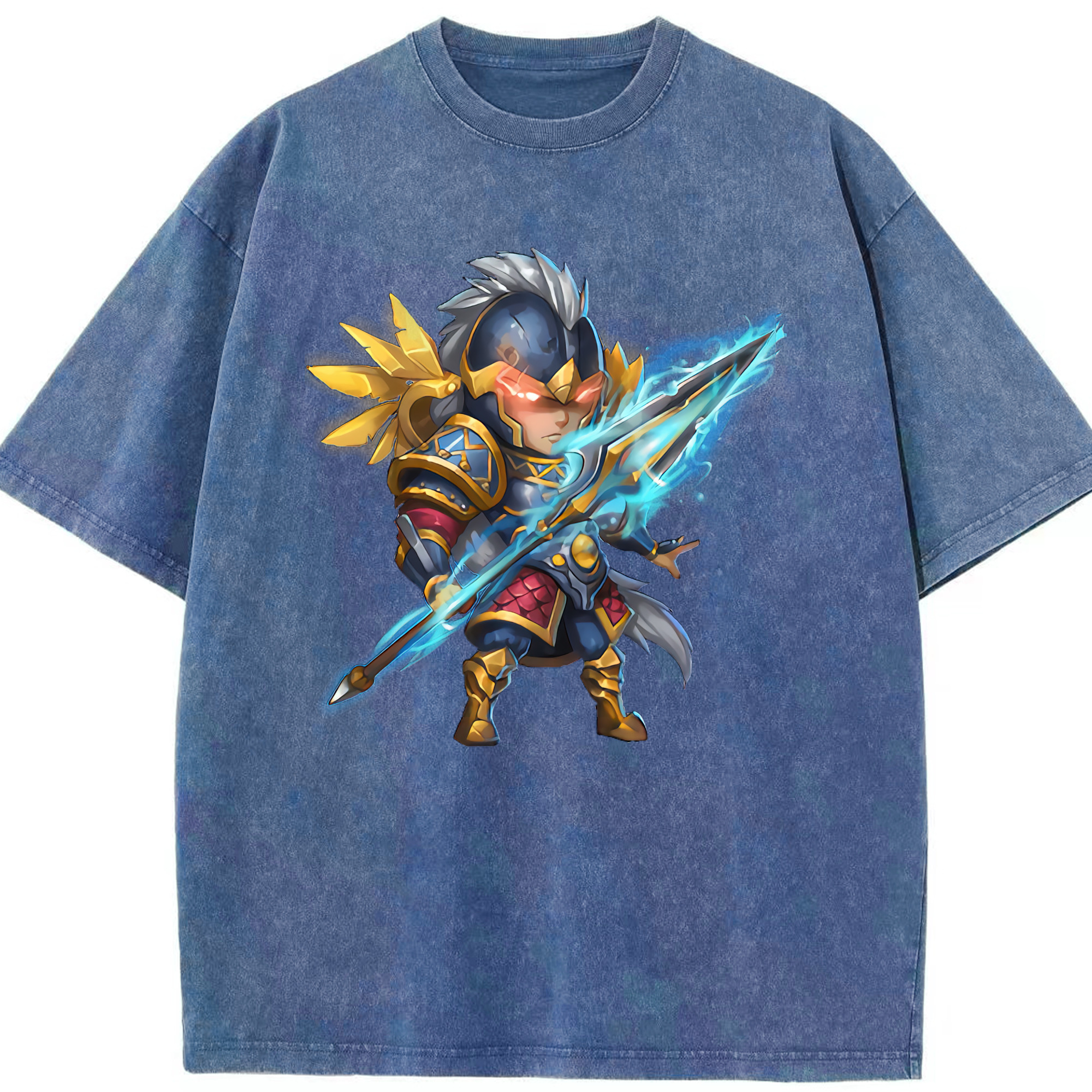 リーグ・オブ・レジェンド League of Legends LOL 綿100% ヴィンテージ風 半袖Tシャツ（フロントプリント）