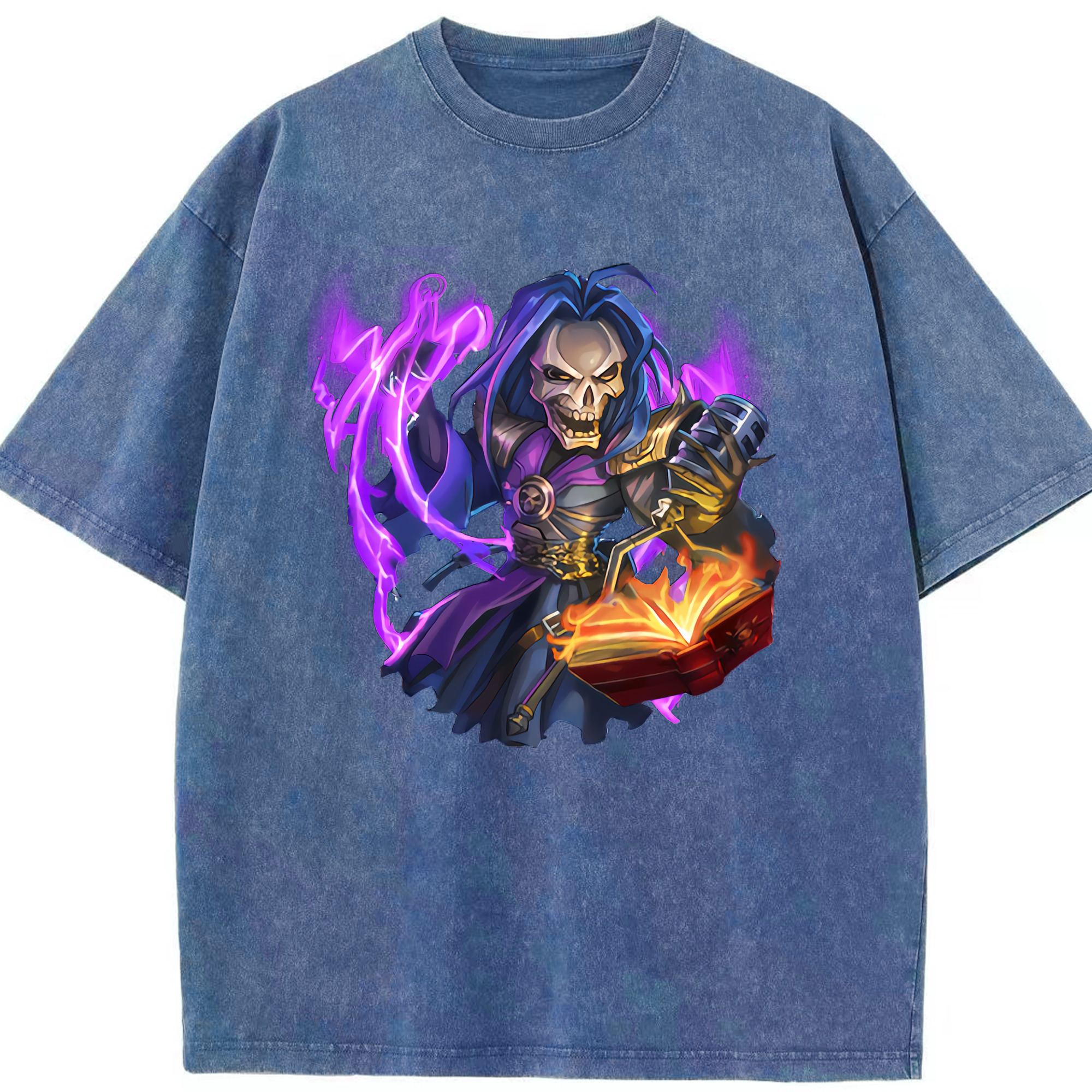 リーグ・オブ・レジェンド League of Legends LOL 綿100% ヴィンテージ風 半袖Tシャツ（フロントプリント）