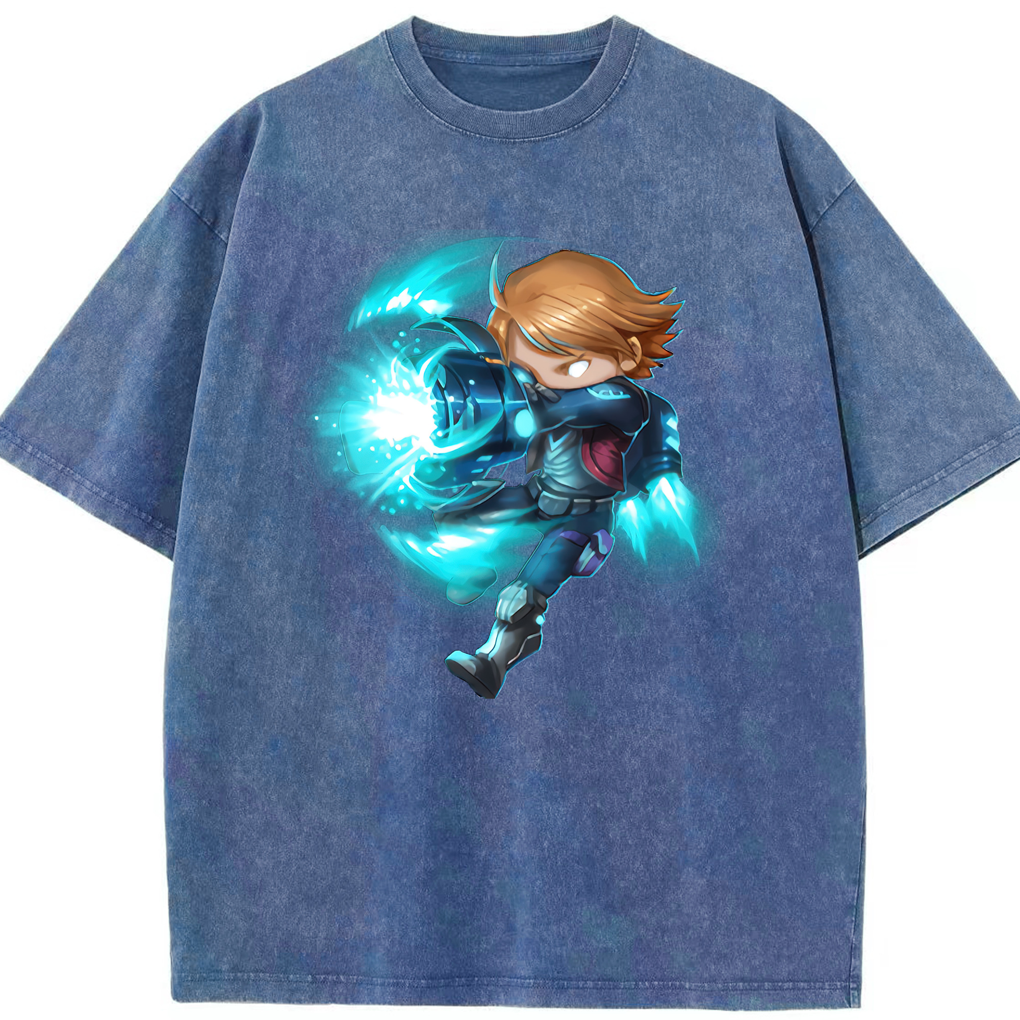 リーグ・オブ・レジェンド League of Legends LOL 綿100% ヴィンテージ風 半袖Tシャツ（フロントプリント）