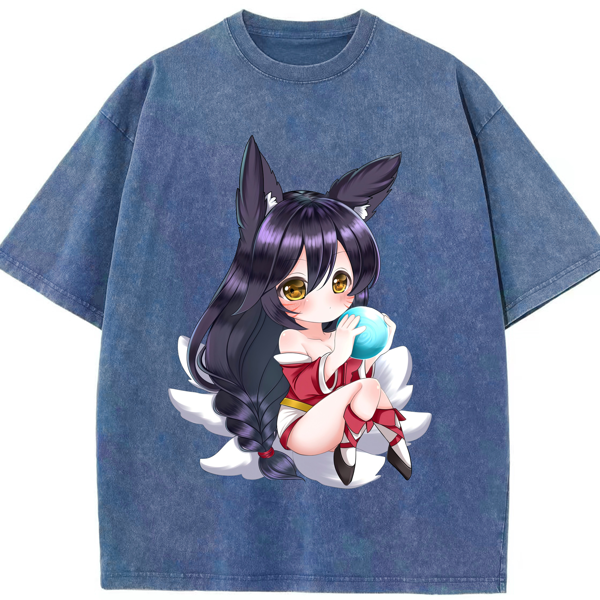 リーグ・オブ・レジェンド League of Legends LOL 綿100% ヴィンテージ風 半袖Tシャツ（フロントプリント）
