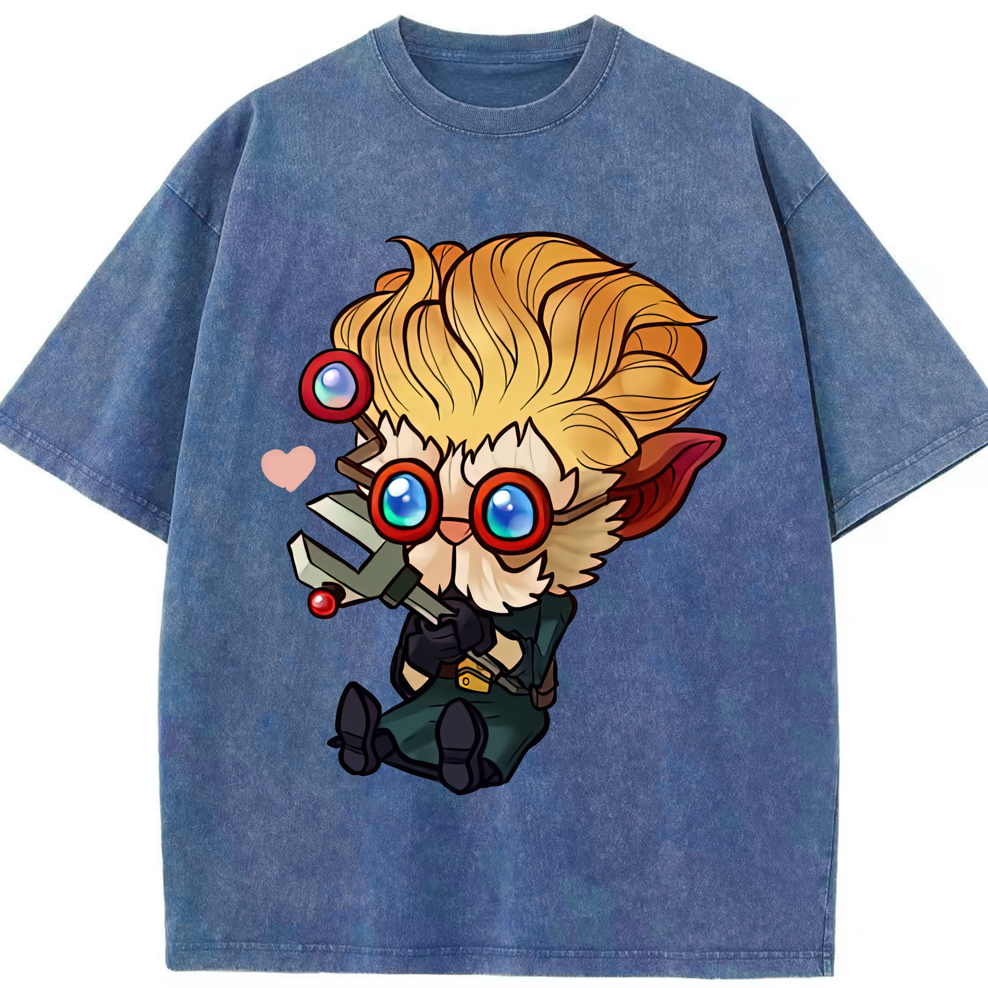 リーグ・オブ・レジェンド League of Legends LOL 綿100% ヴィンテージ風 半袖Tシャツ（フロントプリント）