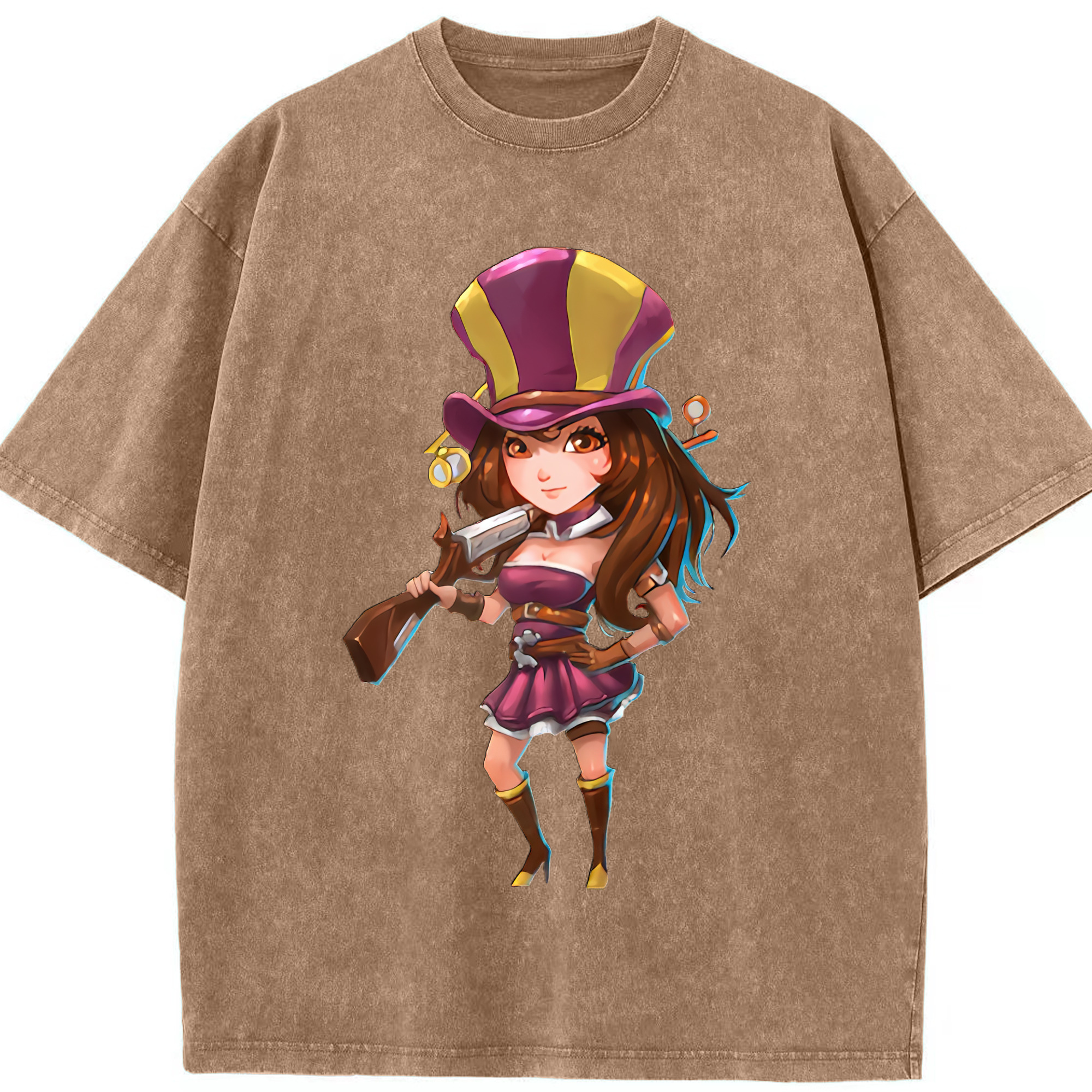 （画像用） リーグ・オブ・レジェンド League of Legends LOL 綿100% ヴィンテージ風 半袖Tシャツ（フロントプリント）