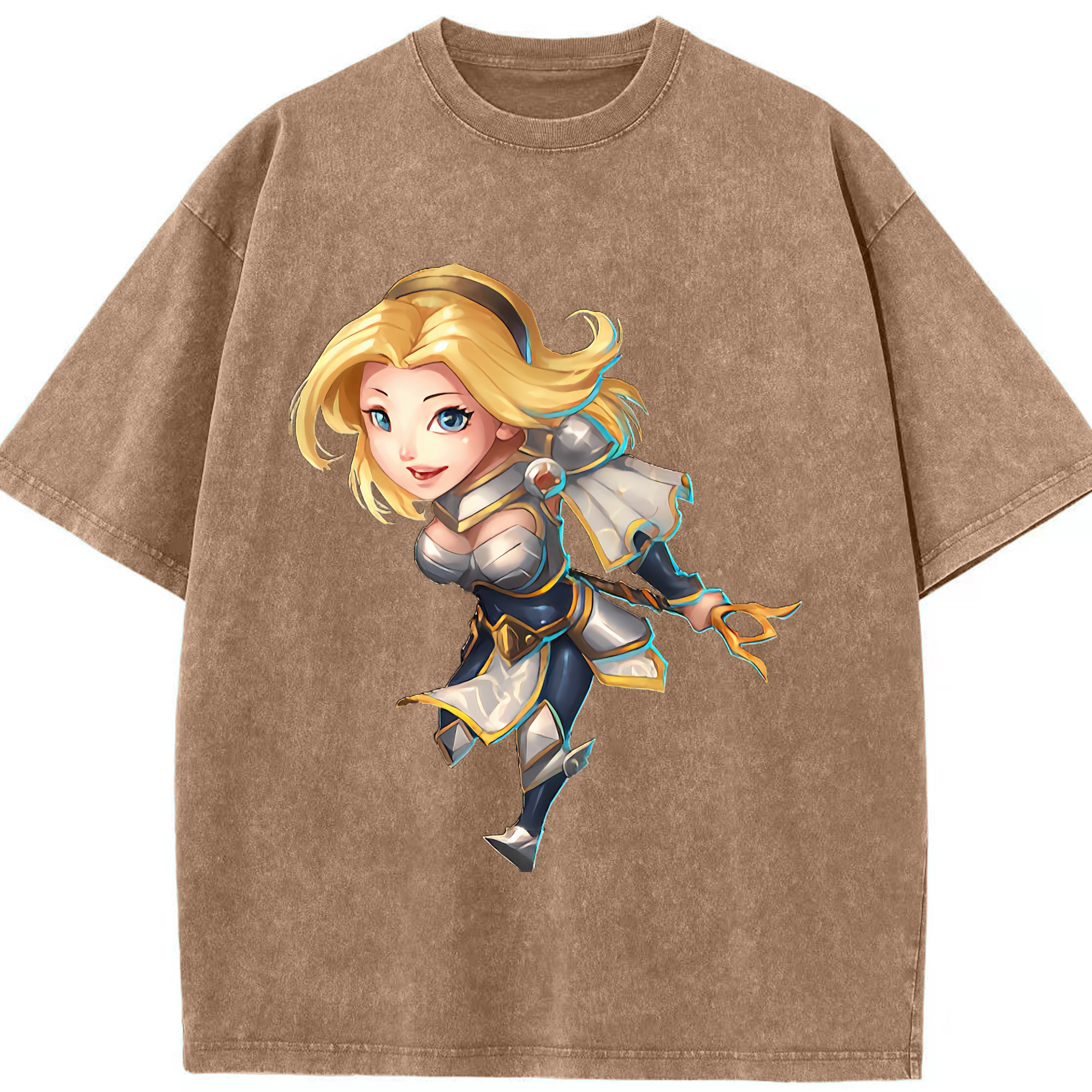 （画像用） リーグ・オブ・レジェンド League of Legends LOL 綿100% ヴィンテージ風 半袖Tシャツ（フロントプリント）