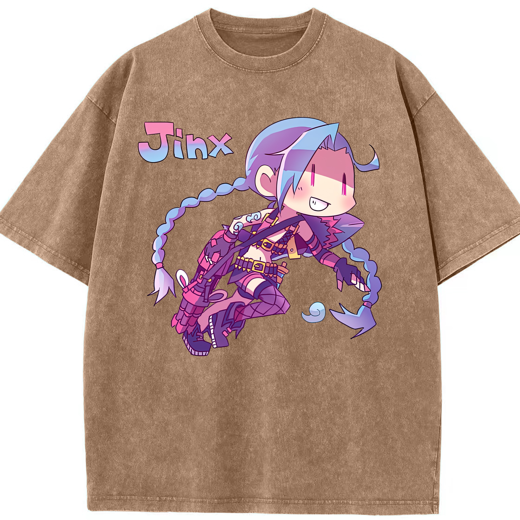 リーグ・オブ・レジェンド League of Legends LOL 綿100% ヴィンテージ風 半袖Tシャツ（フロントプリント）