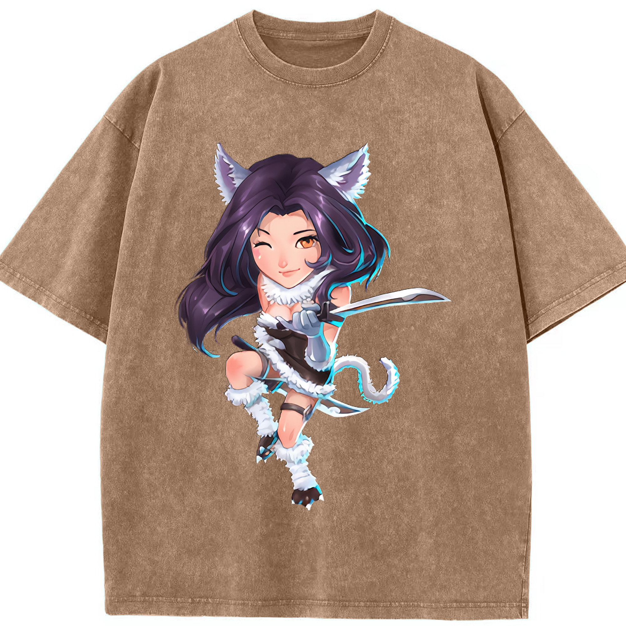 （画像用） リーグ・オブ・レジェンド League of Legends LOL 綿100% ヴィンテージ風 半袖Tシャツ（フロントプリント）
