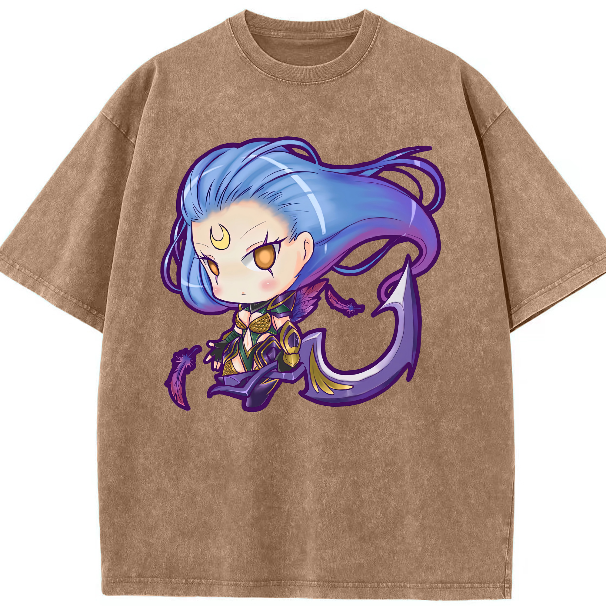 リーグ・オブ・レジェンド League of Legends LOL 綿100% ヴィンテージ風 半袖Tシャツ（フロントプリント）