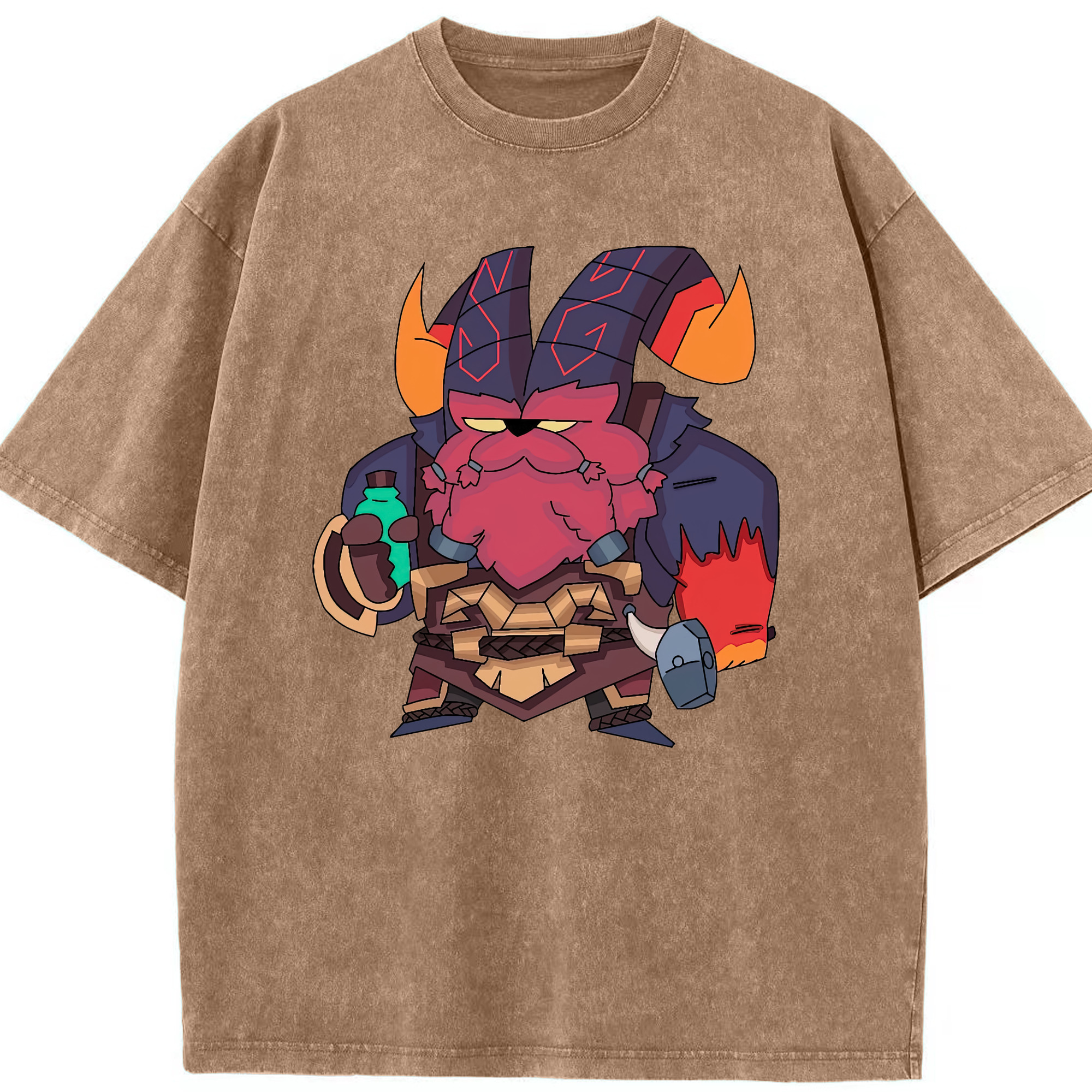 リーグ・オブ・レジェンド League of Legends LOL 綿100% ヴィンテージ風 半袖Tシャツ（フロントプリント）
