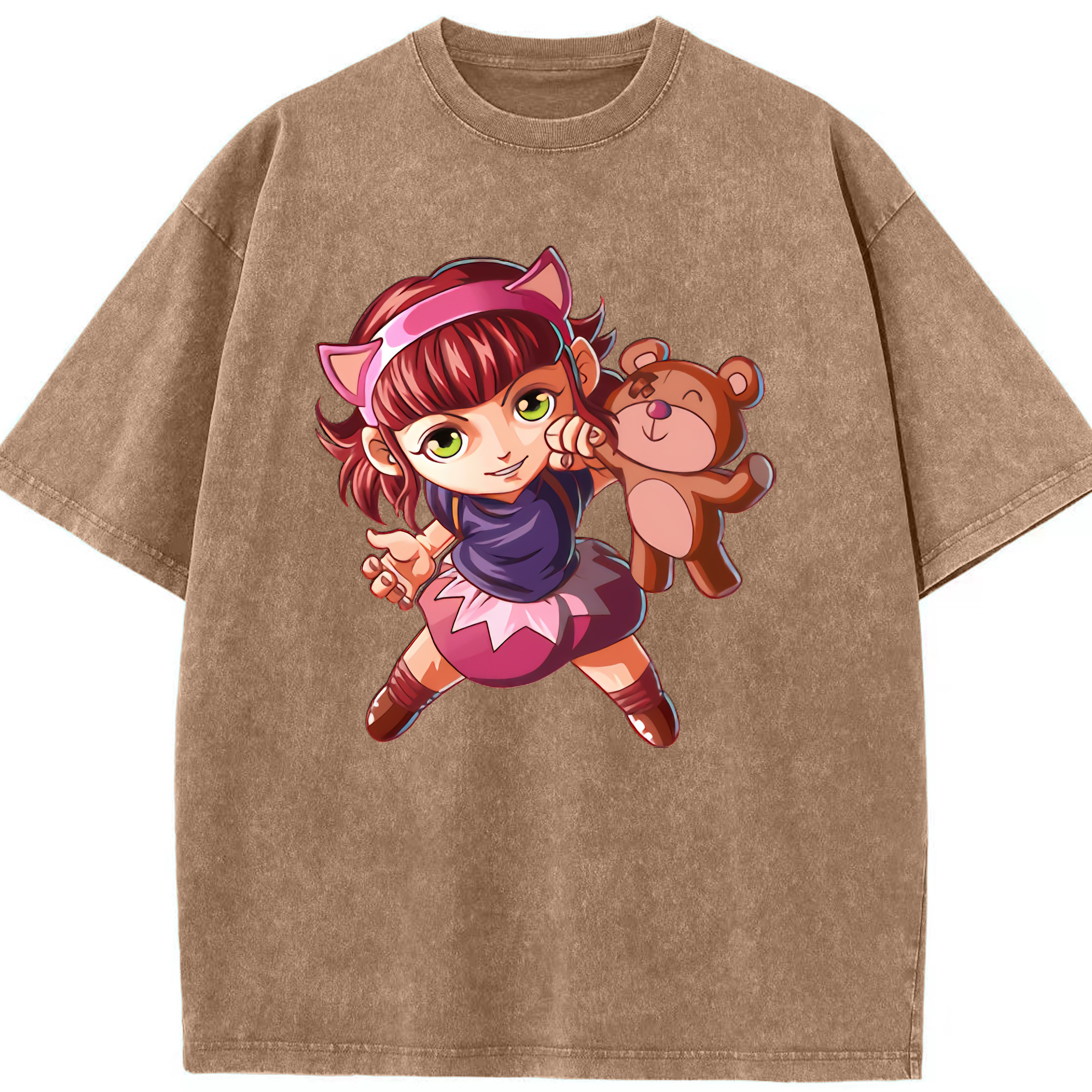 （画像用） リーグ・オブ・レジェンド League of Legends LOL 綿100% ヴィンテージ風 半袖Tシャツ（フロントプリント）