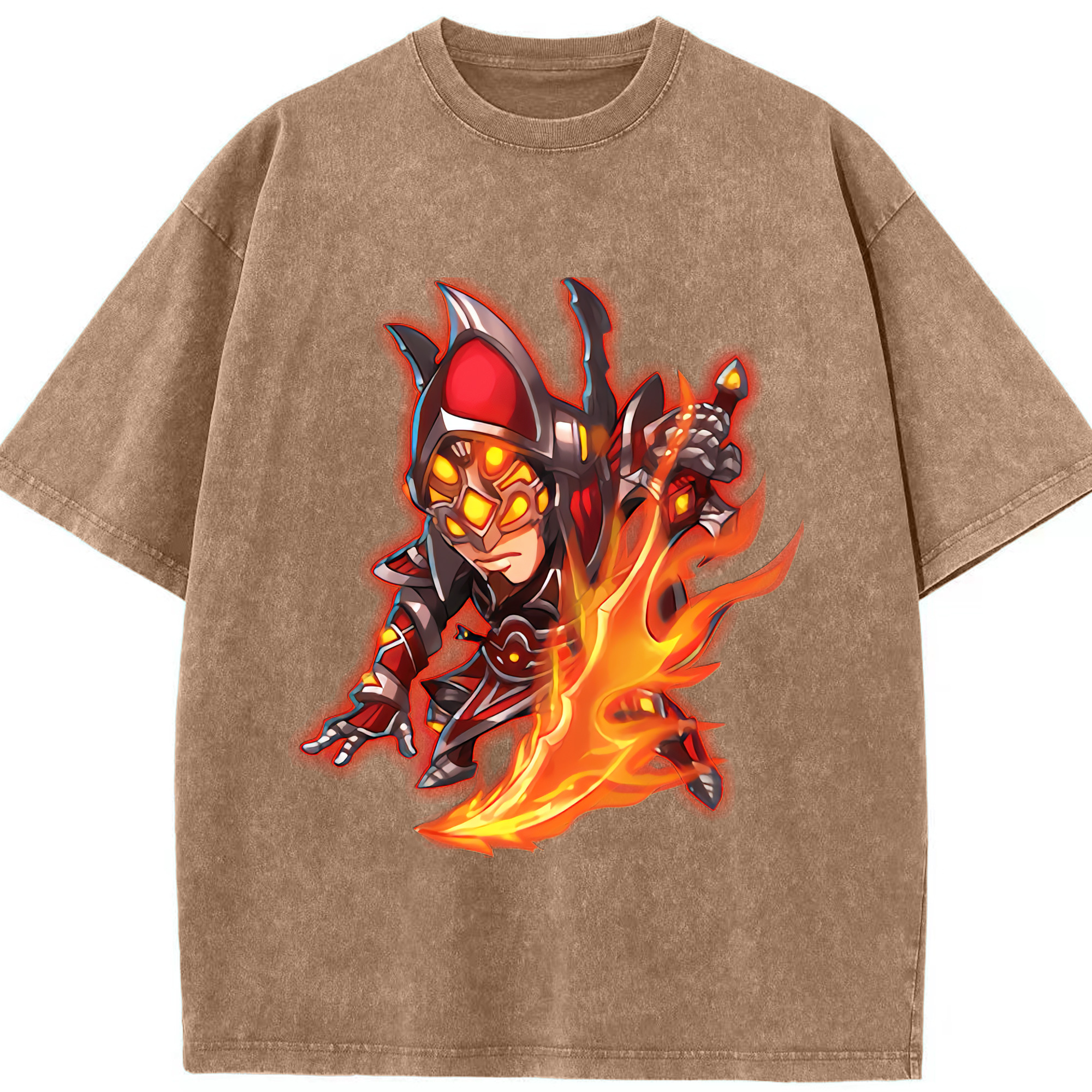 リーグ・オブ・レジェンド League of Legends LOL 綿100% ヴィンテージ風 半袖Tシャツ（フロントプリント）