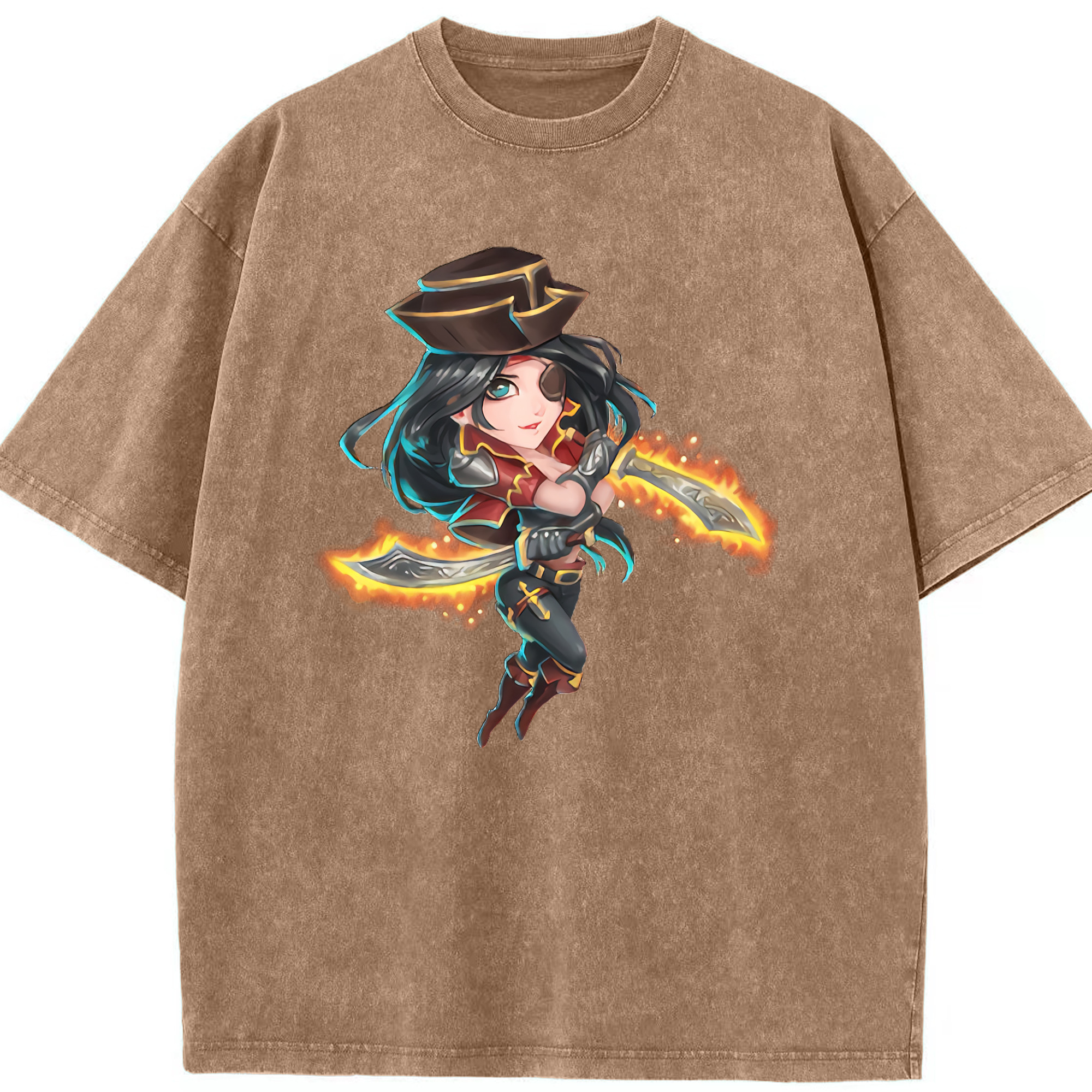 リーグ・オブ・レジェンド League of Legends LOL 綿100% ヴィンテージ風 半袖Tシャツ（フロントプリント）