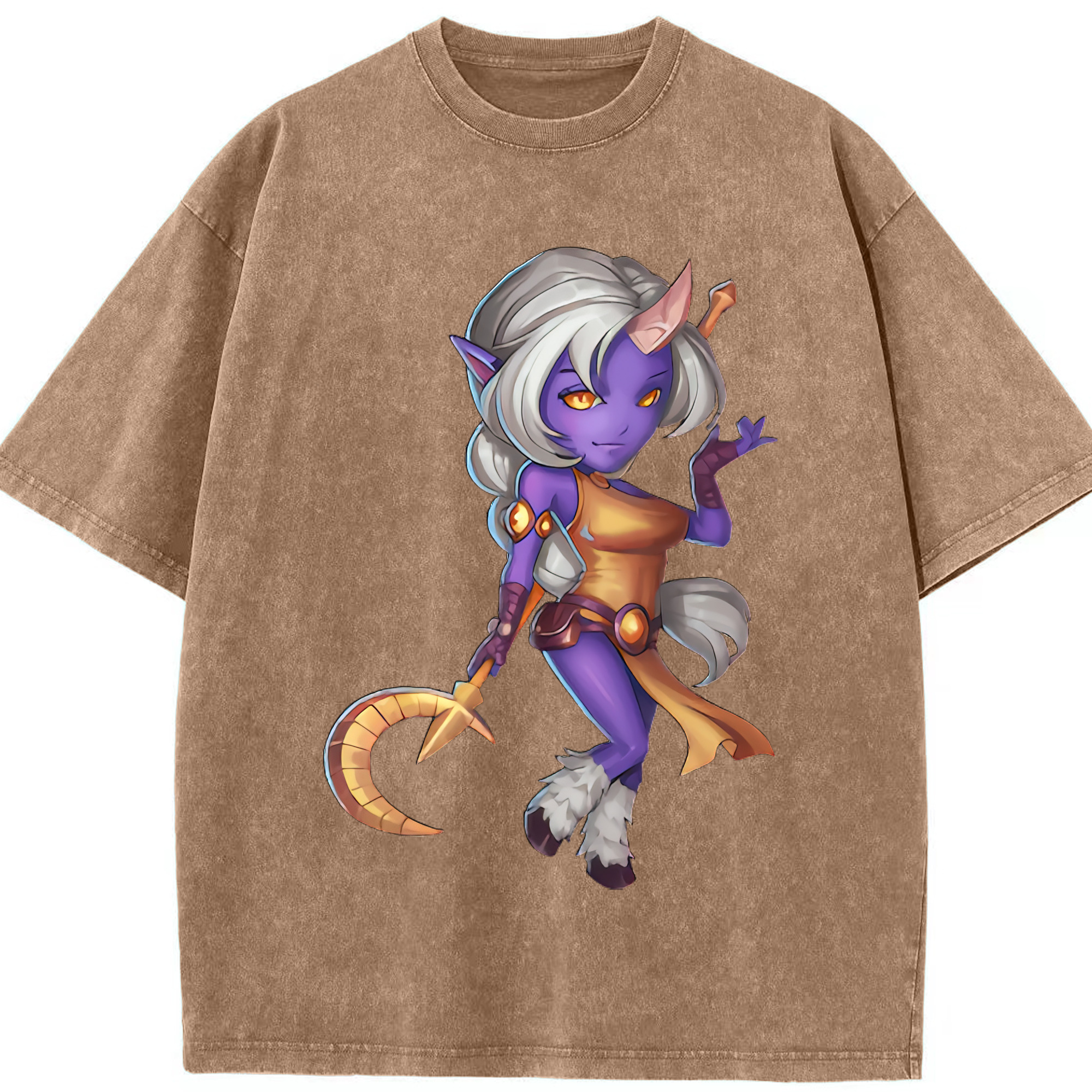 （画像用） リーグ・オブ・レジェンド League of Legends LOL 綿100% ヴィンテージ風 半袖Tシャツ（フロントプリント）