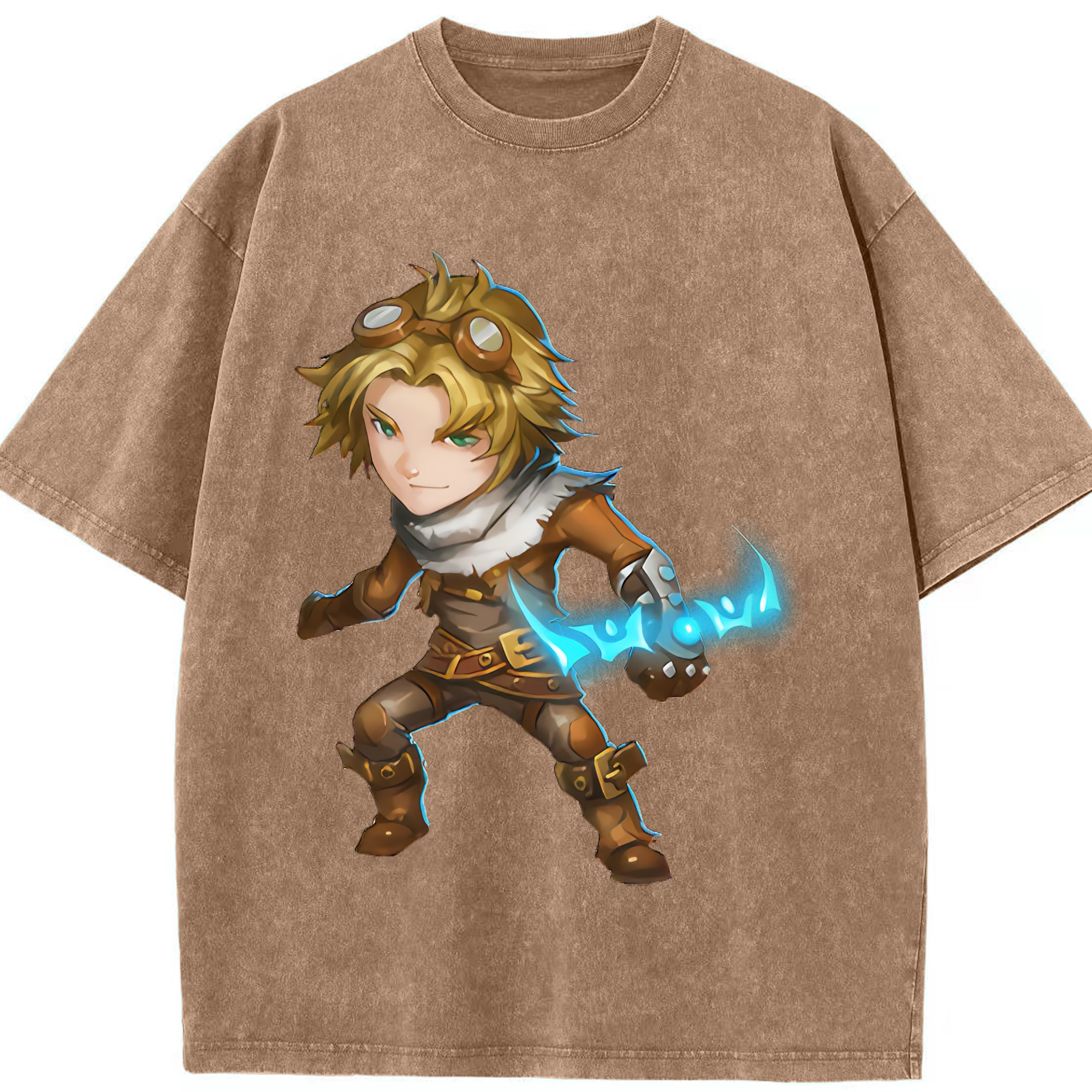 （画像用） リーグ・オブ・レジェンド League of Legends LOL 綿100% ヴィンテージ風 半袖Tシャツ（フロントプリント）