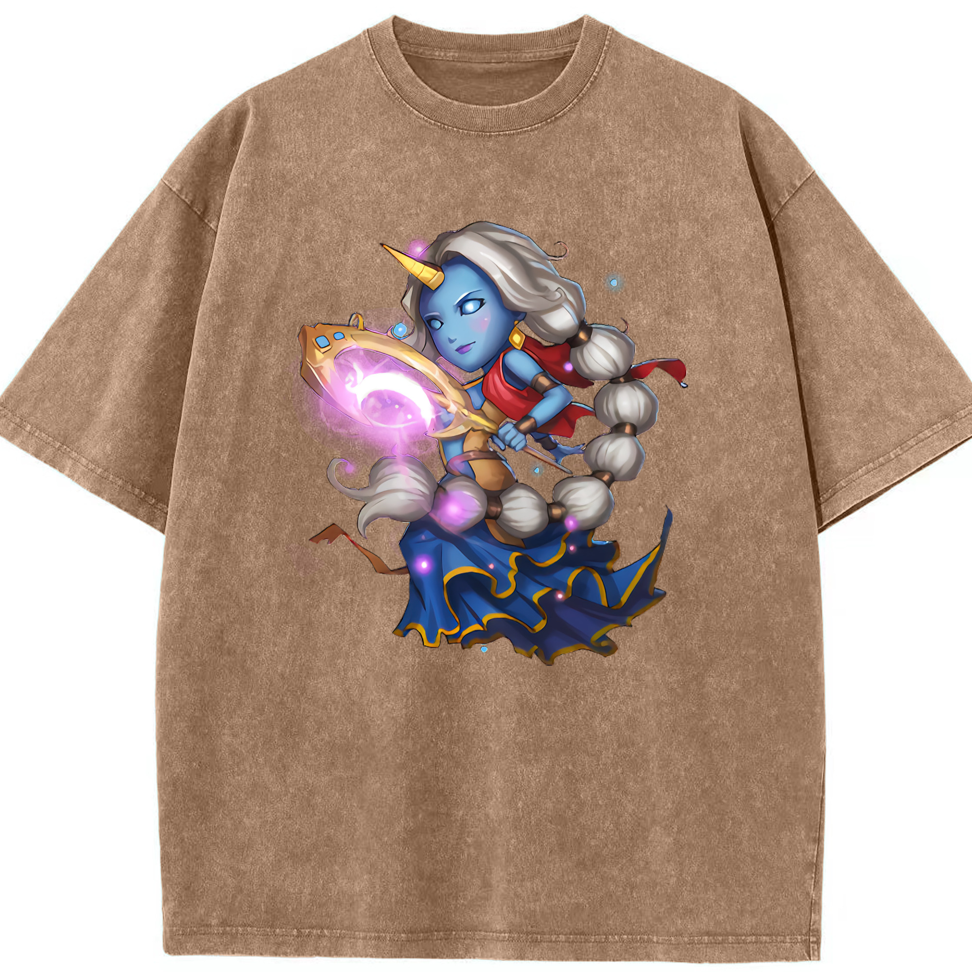 リーグ・オブ・レジェンド League of Legends LOL 綿100% ヴィンテージ風 半袖Tシャツ（フロントプリント）