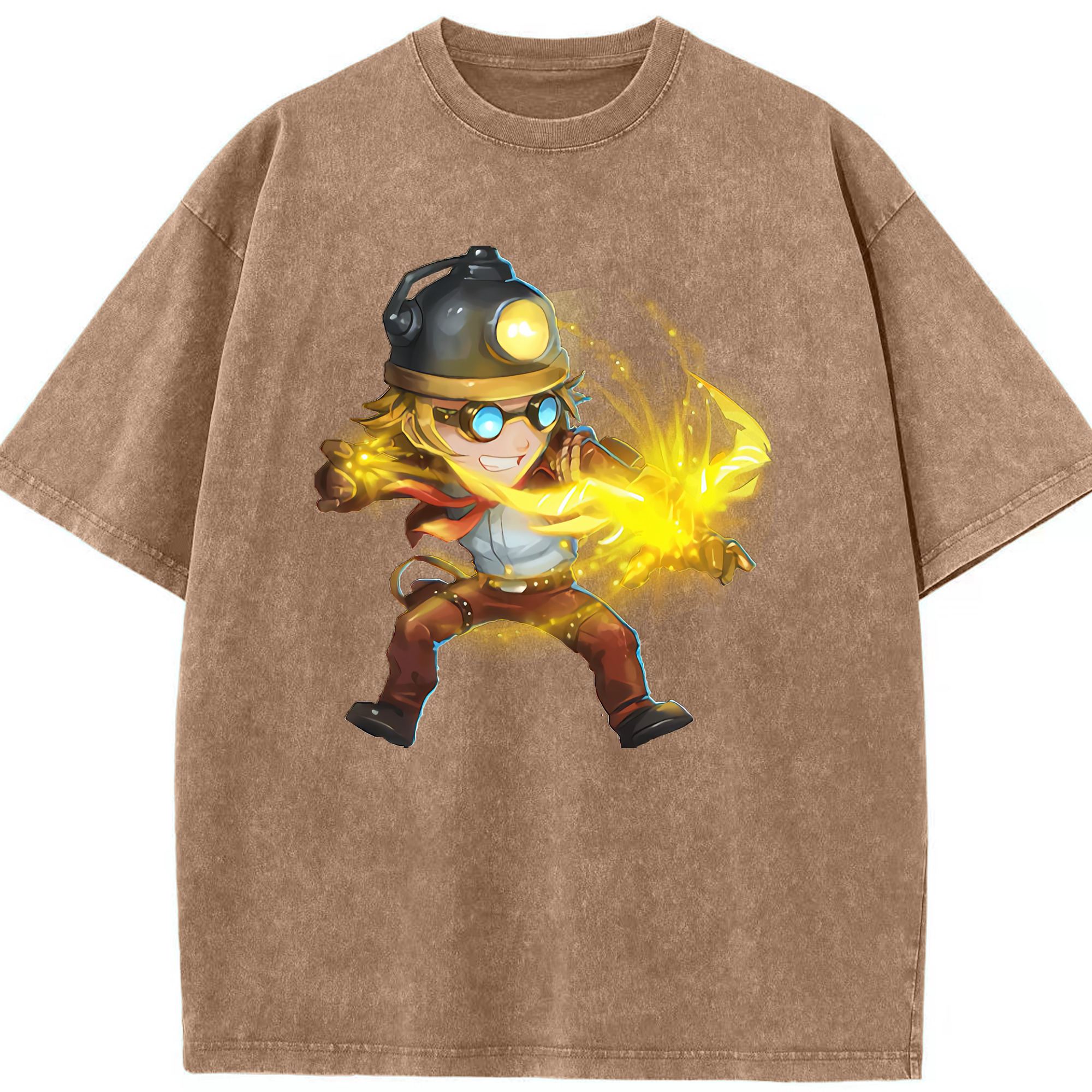 リーグ・オブ・レジェンド League of Legends LOL 綿100% ヴィンテージ風 半袖Tシャツ（フロントプリント）