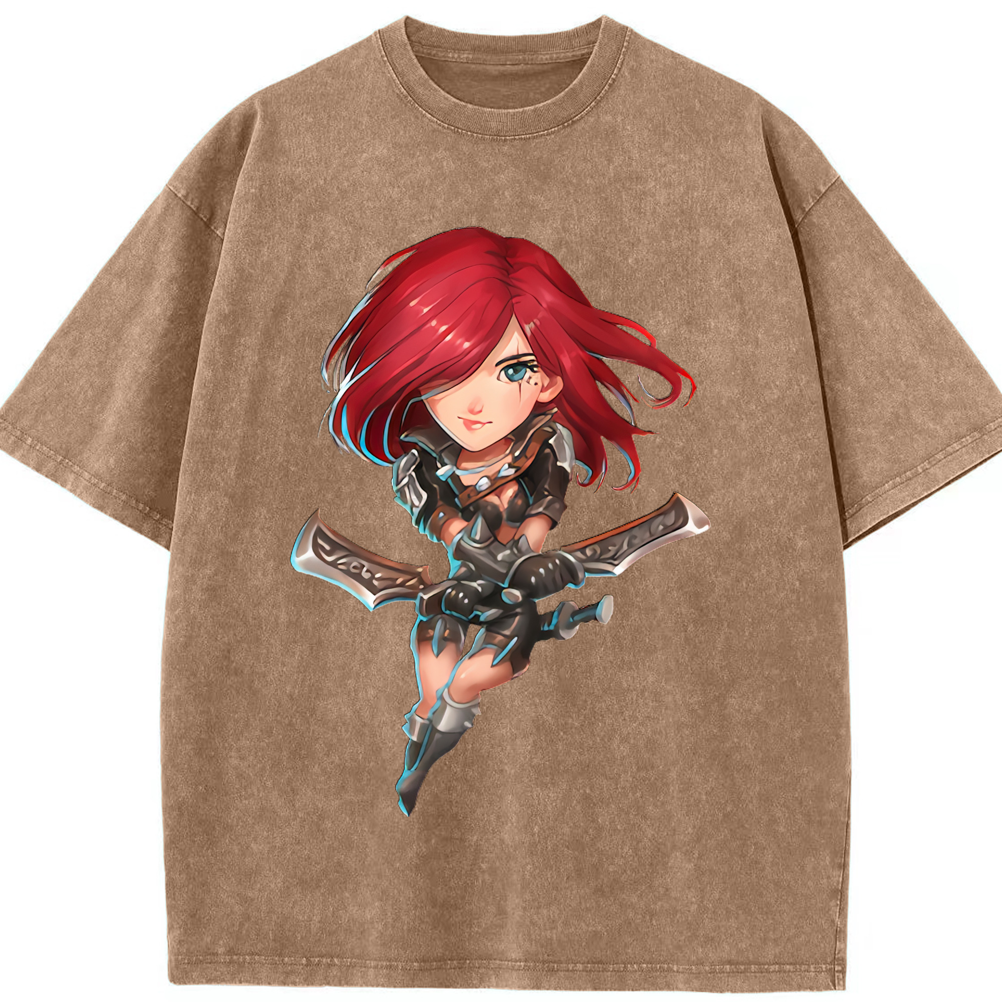 （画像用） リーグ・オブ・レジェンド League of Legends LOL 綿100% ヴィンテージ風 半袖Tシャツ（フロントプリント）