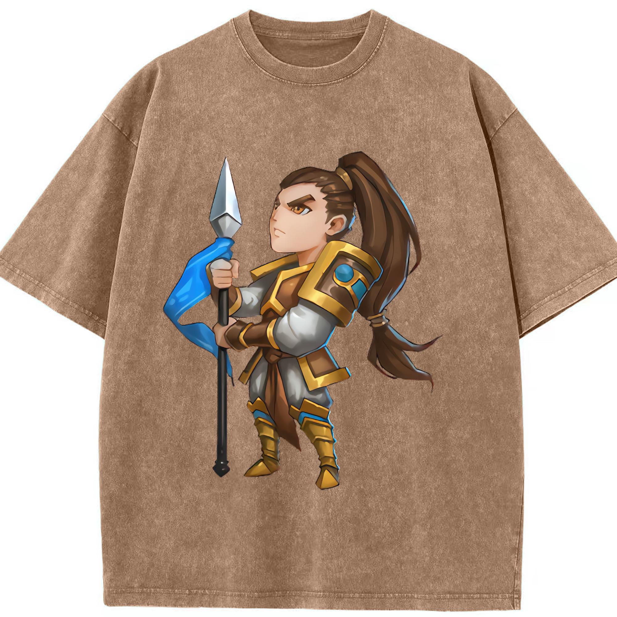 リーグ・オブ・レジェンド League of Legends LOL 綿100% ヴィンテージ風 半袖Tシャツ（フロントプリント）