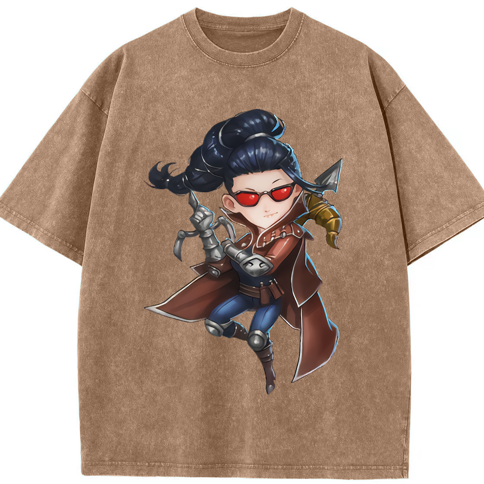 （画像用） リーグ・オブ・レジェンド League of Legends LOL 綿100% ヴィンテージ風 半袖Tシャツ（フロントプリント）