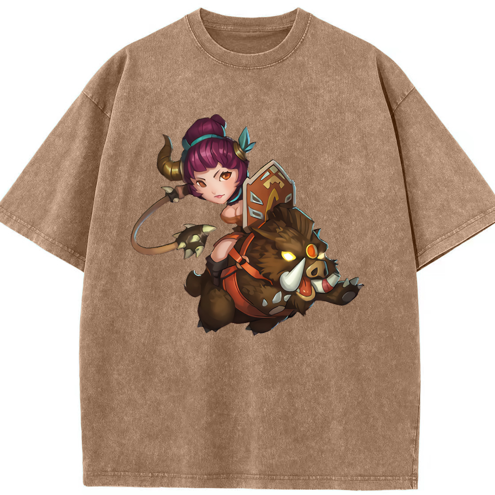 リーグ・オブ・レジェンド League of Legends LOL 綿100% ヴィンテージ風 半袖Tシャツ（フロントプリント）