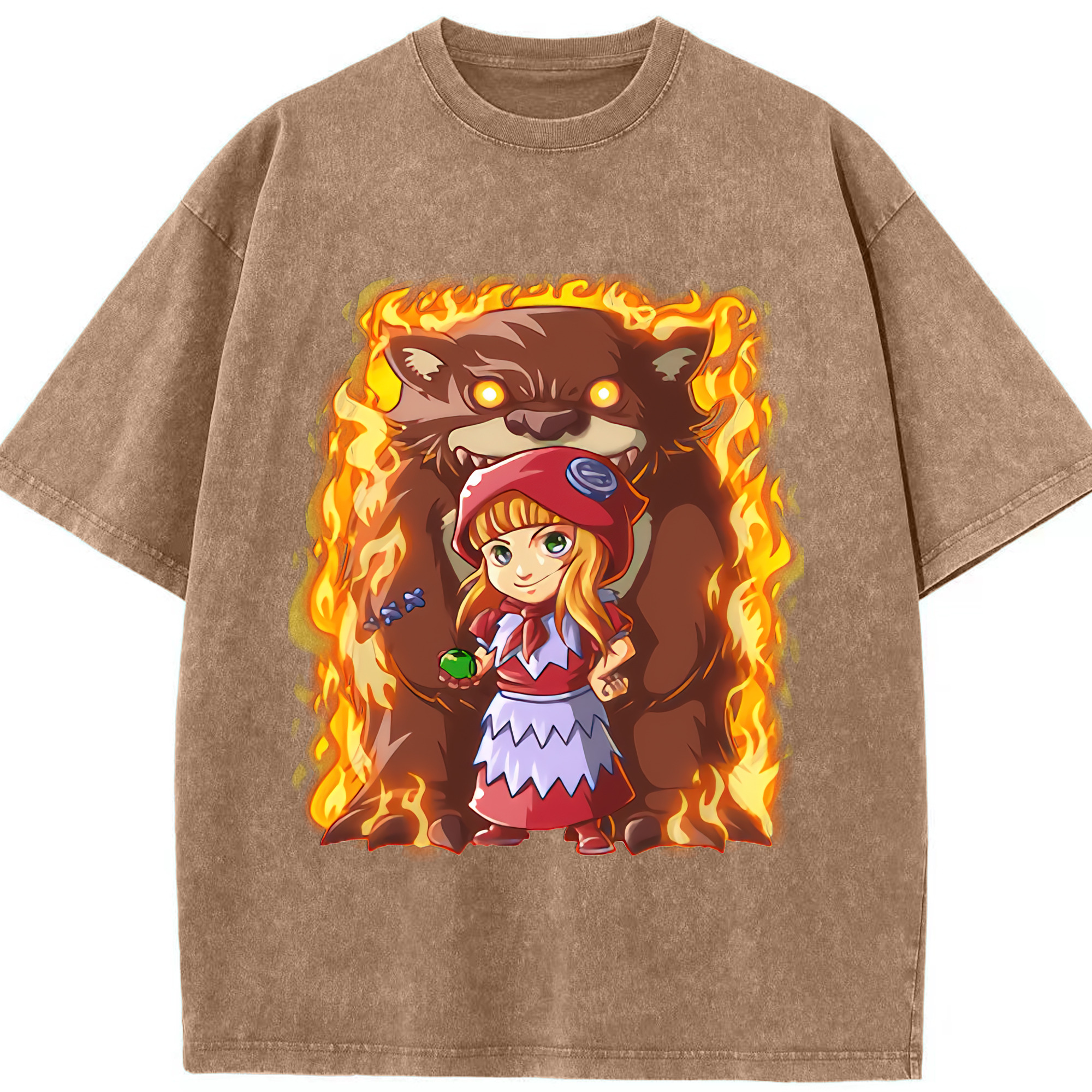 リーグ・オブ・レジェンド League of Legends LOL 綿100% ヴィンテージ風 半袖Tシャツ（フロントプリント）