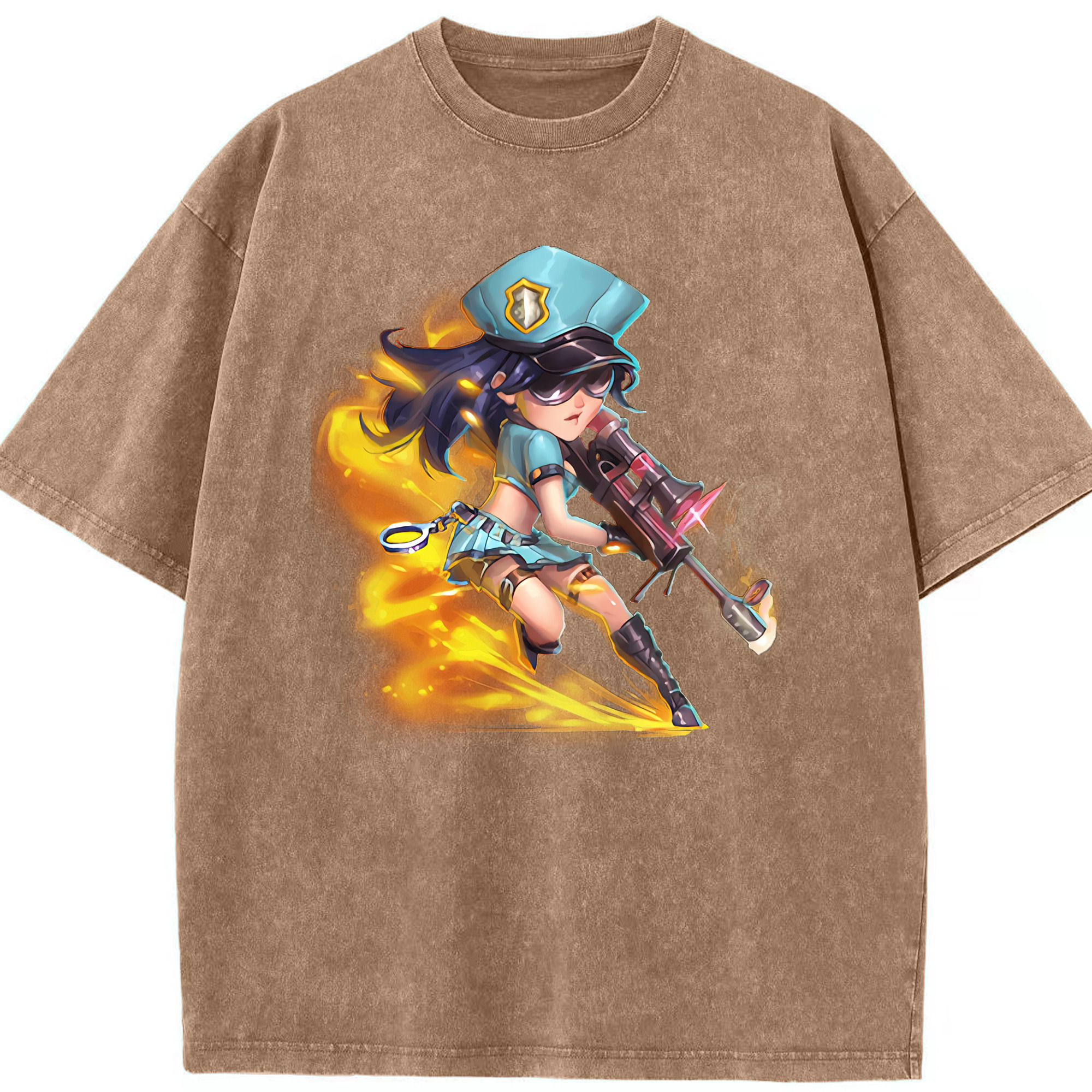 リーグ・オブ・レジェンド League of Legends LOL 綿100% ヴィンテージ風 半袖Tシャツ（フロントプリント）