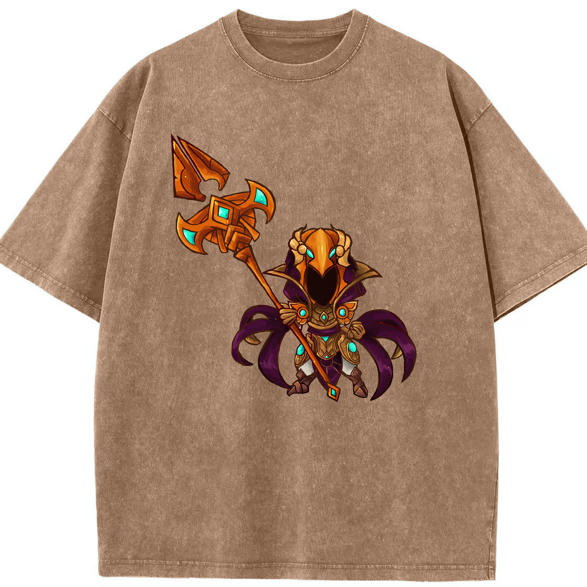 リーグ・オブ・レジェンド League of Legends LOL 綿100% ヴィンテージ風 半袖Tシャツ（フロントプリント）