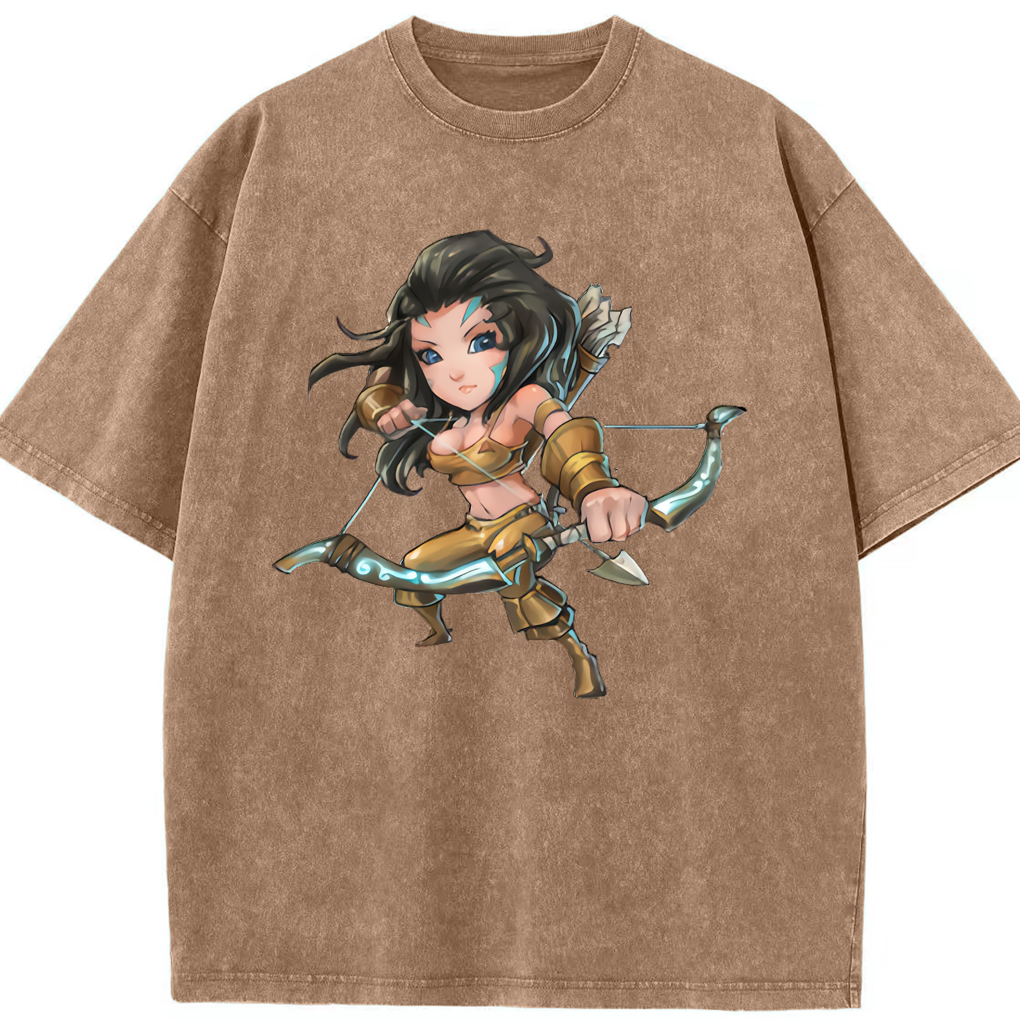 リーグ・オブ・レジェンド League of Legends LOL 綿100% ヴィンテージ風 半袖Tシャツ（フロントプリント）