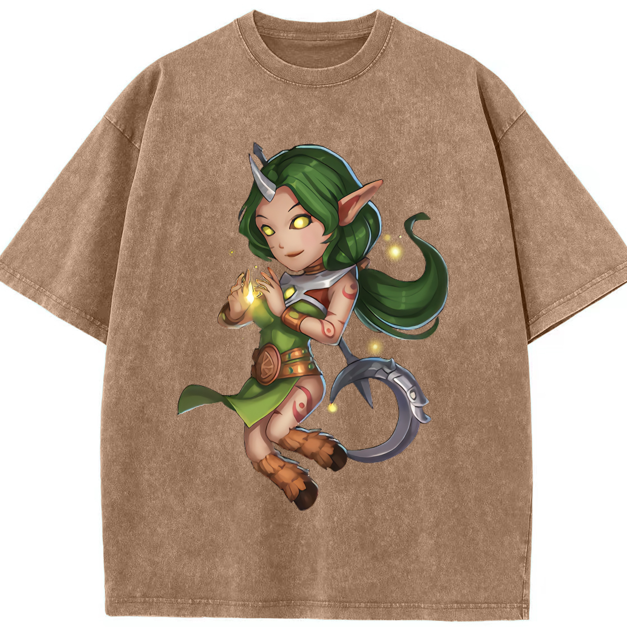 リーグ・オブ・レジェンド League of Legends LOL 綿100% ヴィンテージ風 半袖Tシャツ（フロントプリント）