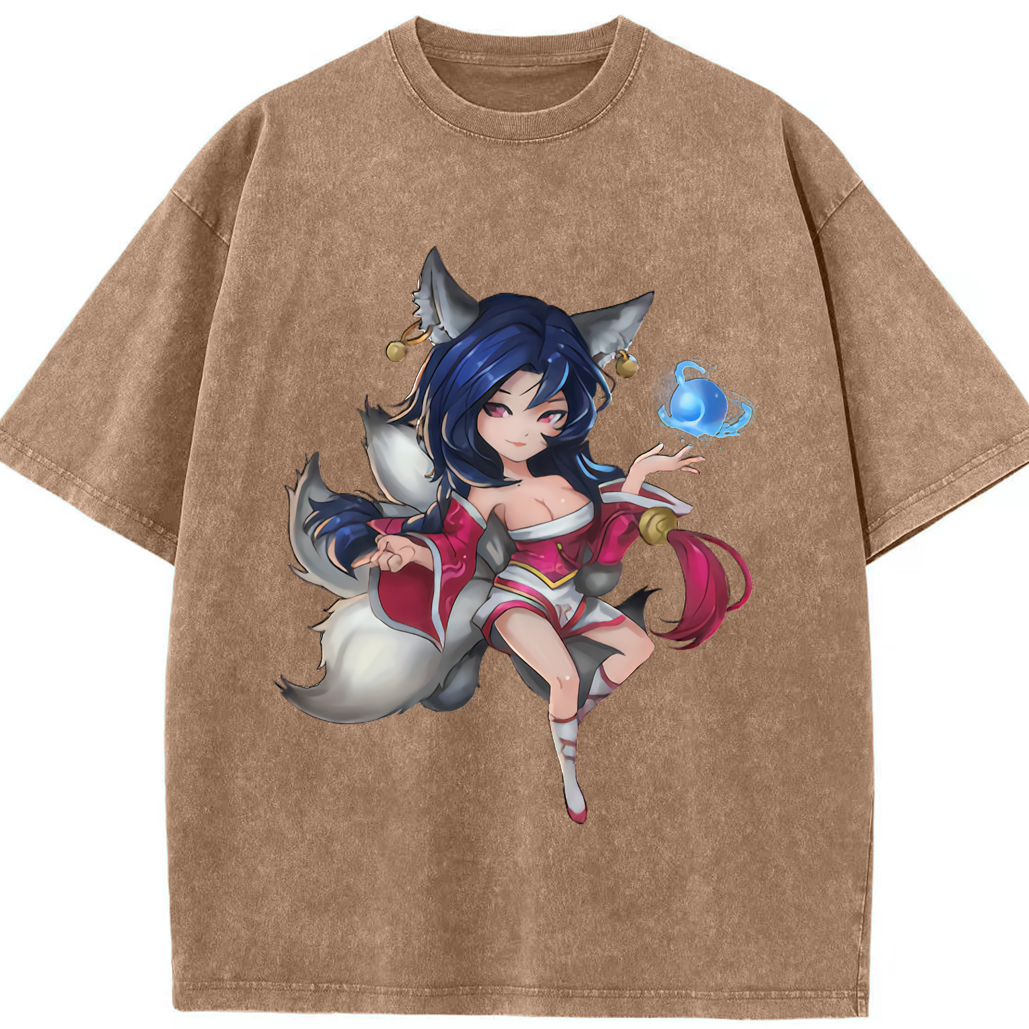 リーグ・オブ・レジェンド League of Legends LOL 綿100% ヴィンテージ風 半袖Tシャツ（フロントプリント）
