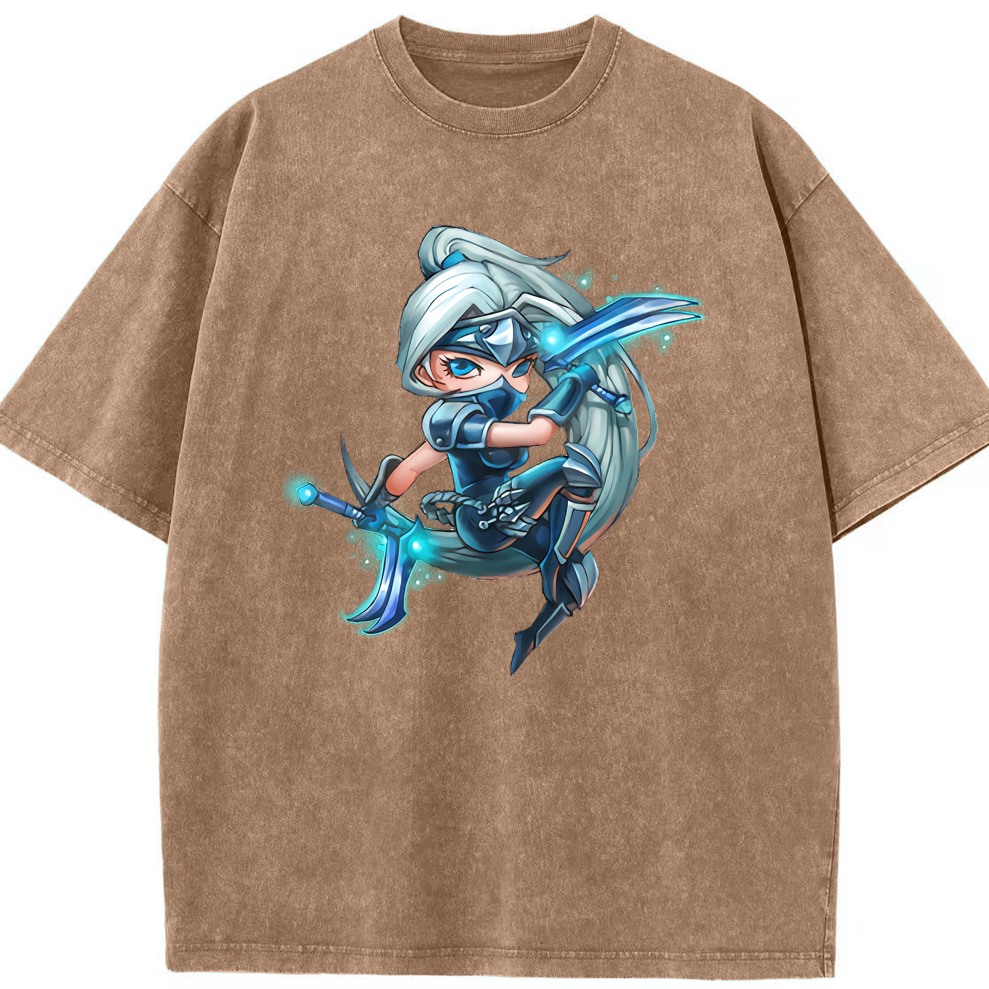 リーグ・オブ・レジェンド League of Legends LOL 綿100% ヴィンテージ風 半袖Tシャツ（フロントプリント）