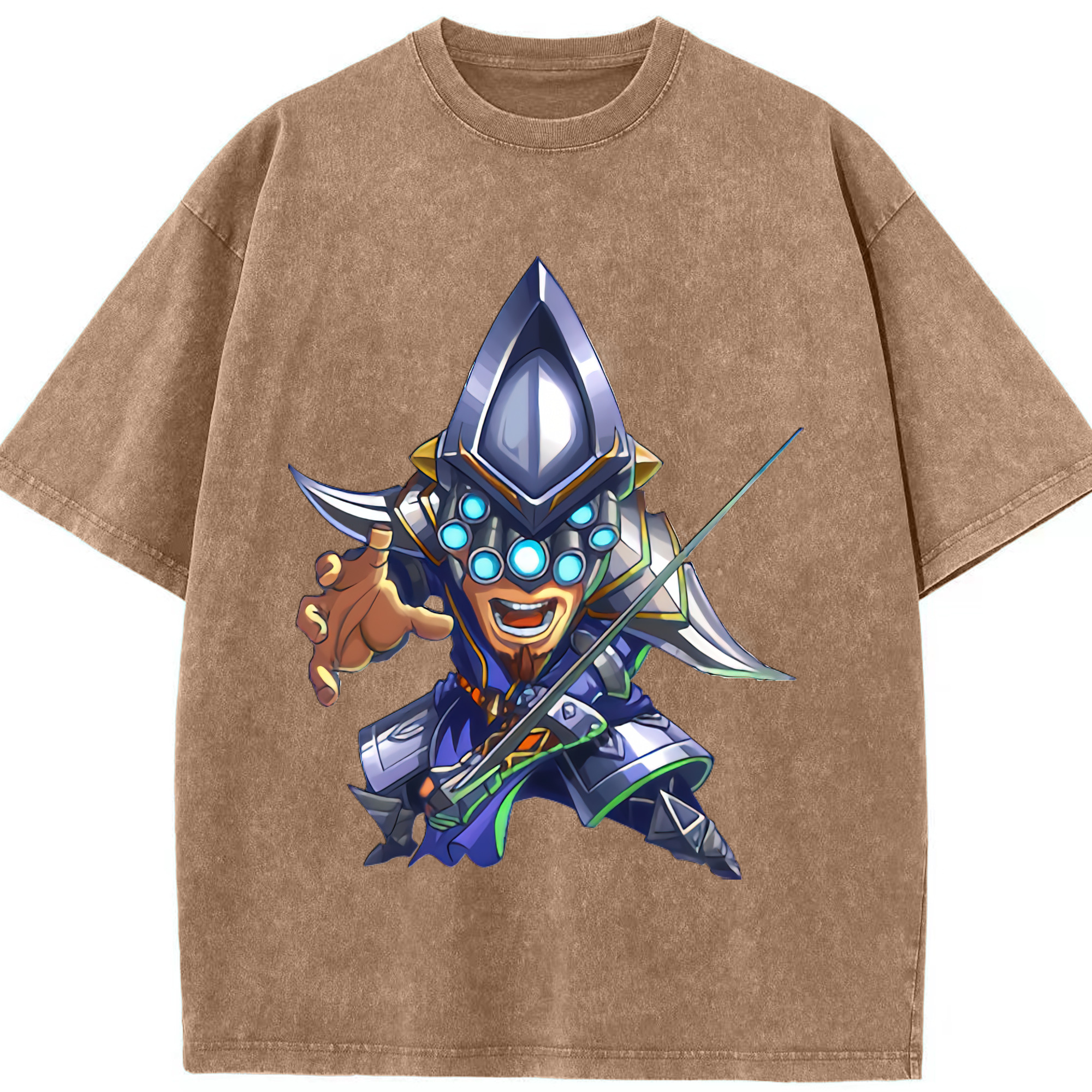 リーグ・オブ・レジェンド League of Legends LOL 綿100% ヴィンテージ風 半袖Tシャツ（フロントプリント）