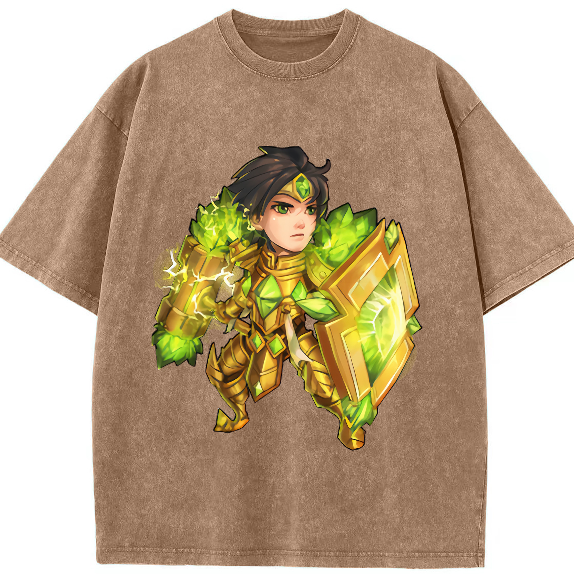 リーグ・オブ・レジェンド League of Legends LOL 綿100% ヴィンテージ風 半袖Tシャツ（フロントプリント）