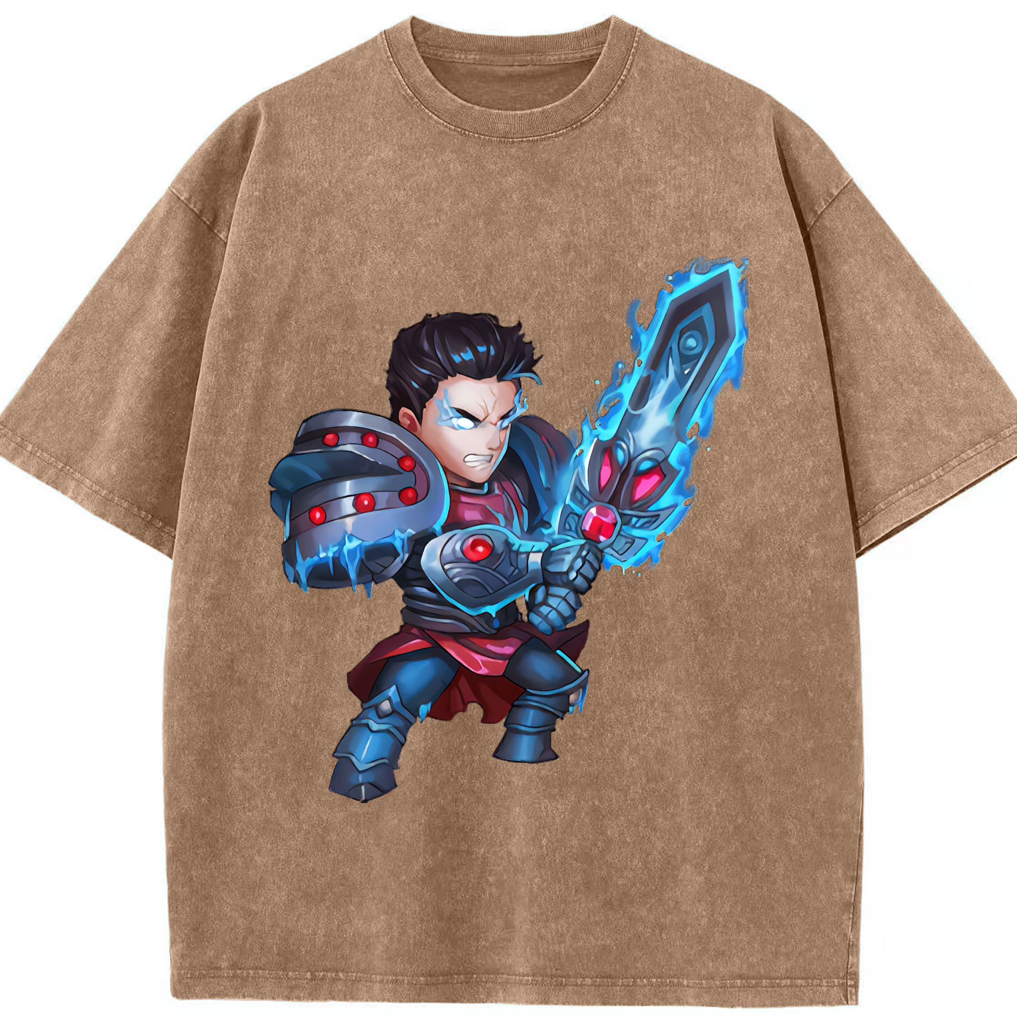 リーグ・オブ・レジェンド League of Legends LOL 綿100% ヴィンテージ風 半袖Tシャツ（フロントプリント）