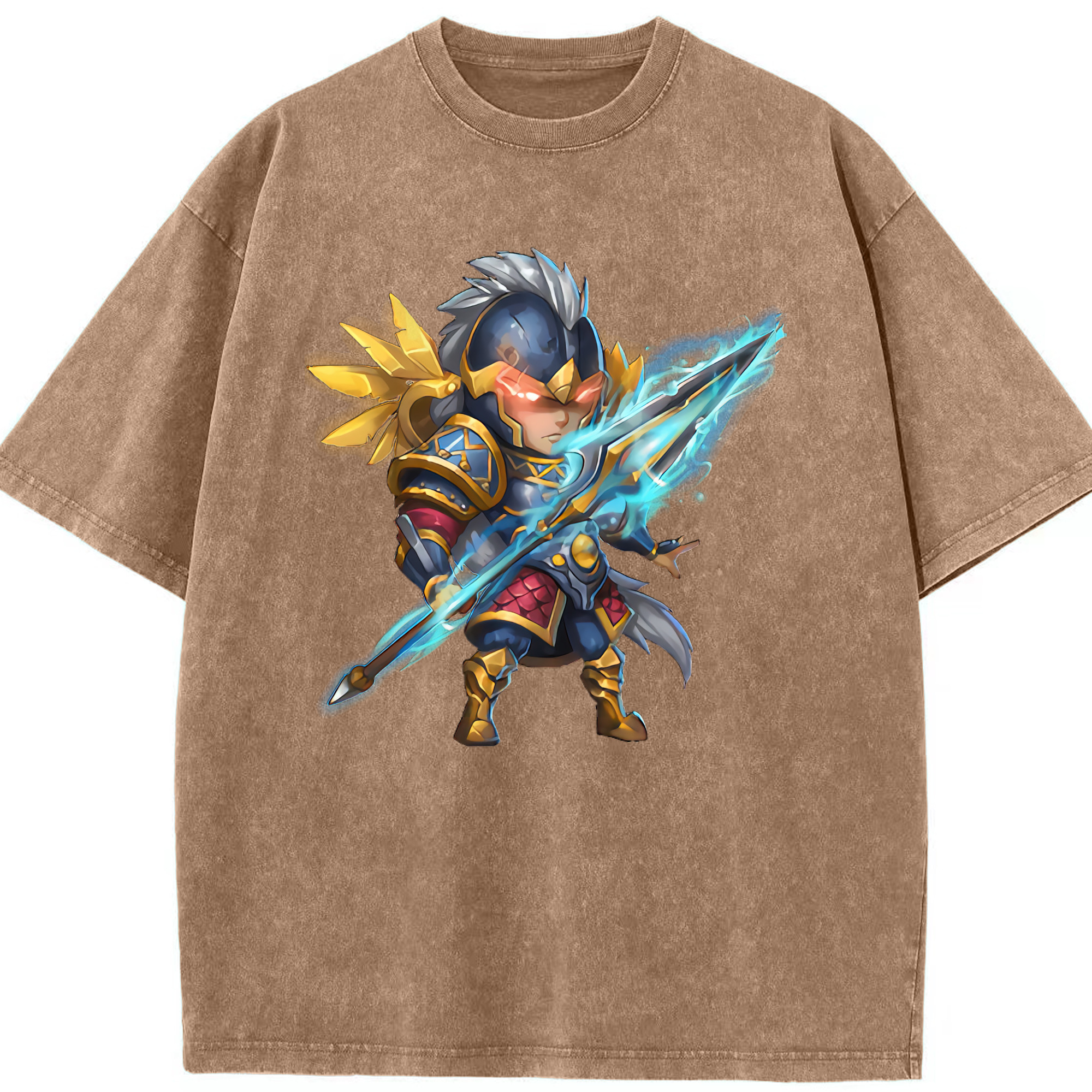 リーグ・オブ・レジェンド League of Legends LOL 綿100% ヴィンテージ風 半袖Tシャツ（フロントプリント）