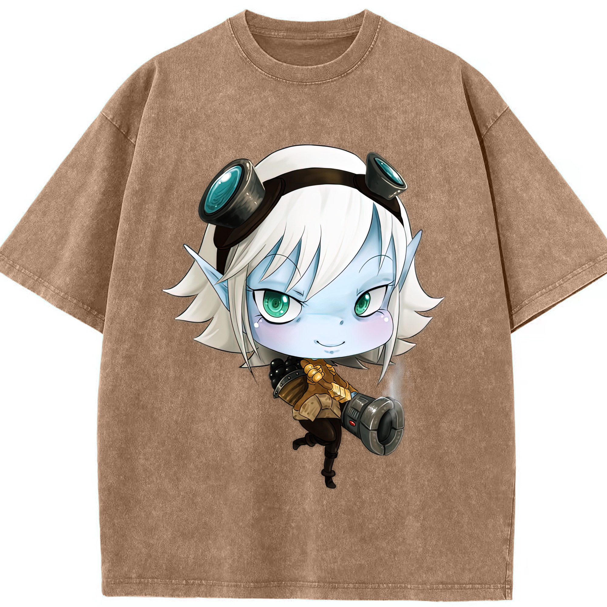 リーグ・オブ・レジェンド League of Legends LOL 綿100% ヴィンテージ風 半袖Tシャツ（フロントプリント）