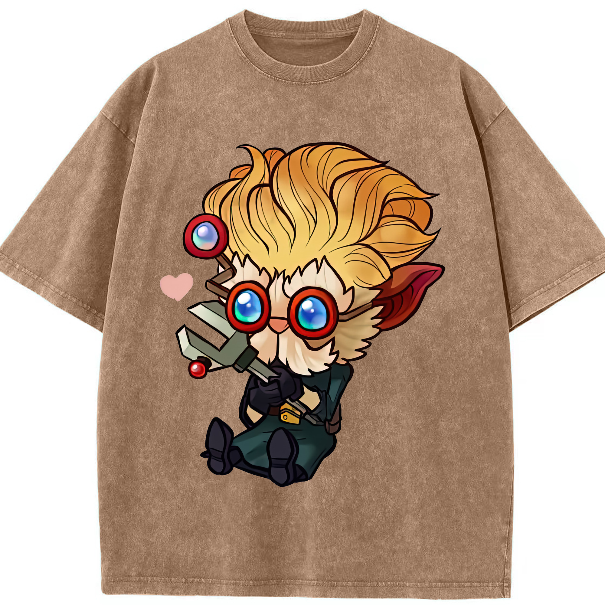 リーグ・オブ・レジェンド League of Legends LOL 綿100% ヴィンテージ風 半袖Tシャツ（フロントプリント）