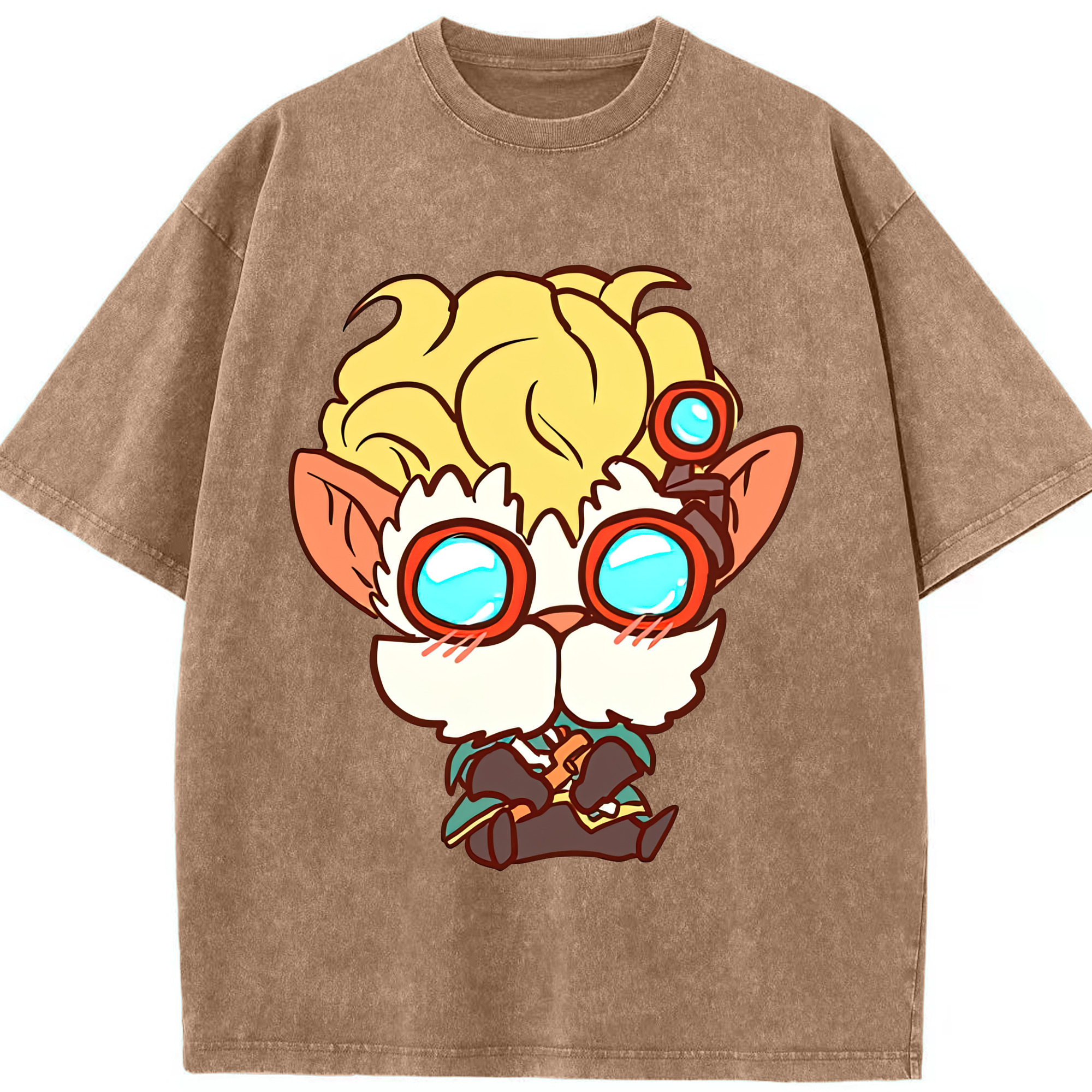 リーグ・オブ・レジェンド League of Legends LOL 綿100% ヴィンテージ風 半袖Tシャツ（フロントプリント）